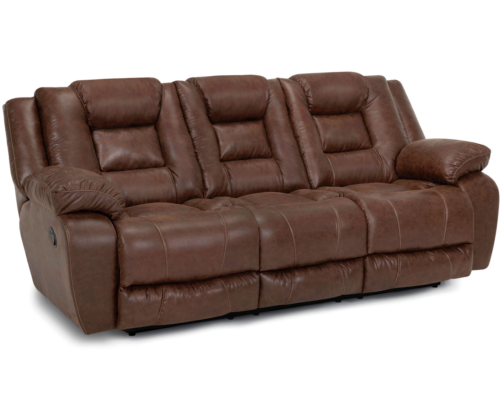 Hayworth 784 Power Headrest Power Reclining Sofa (95") Leather Like Fabric - Image 4