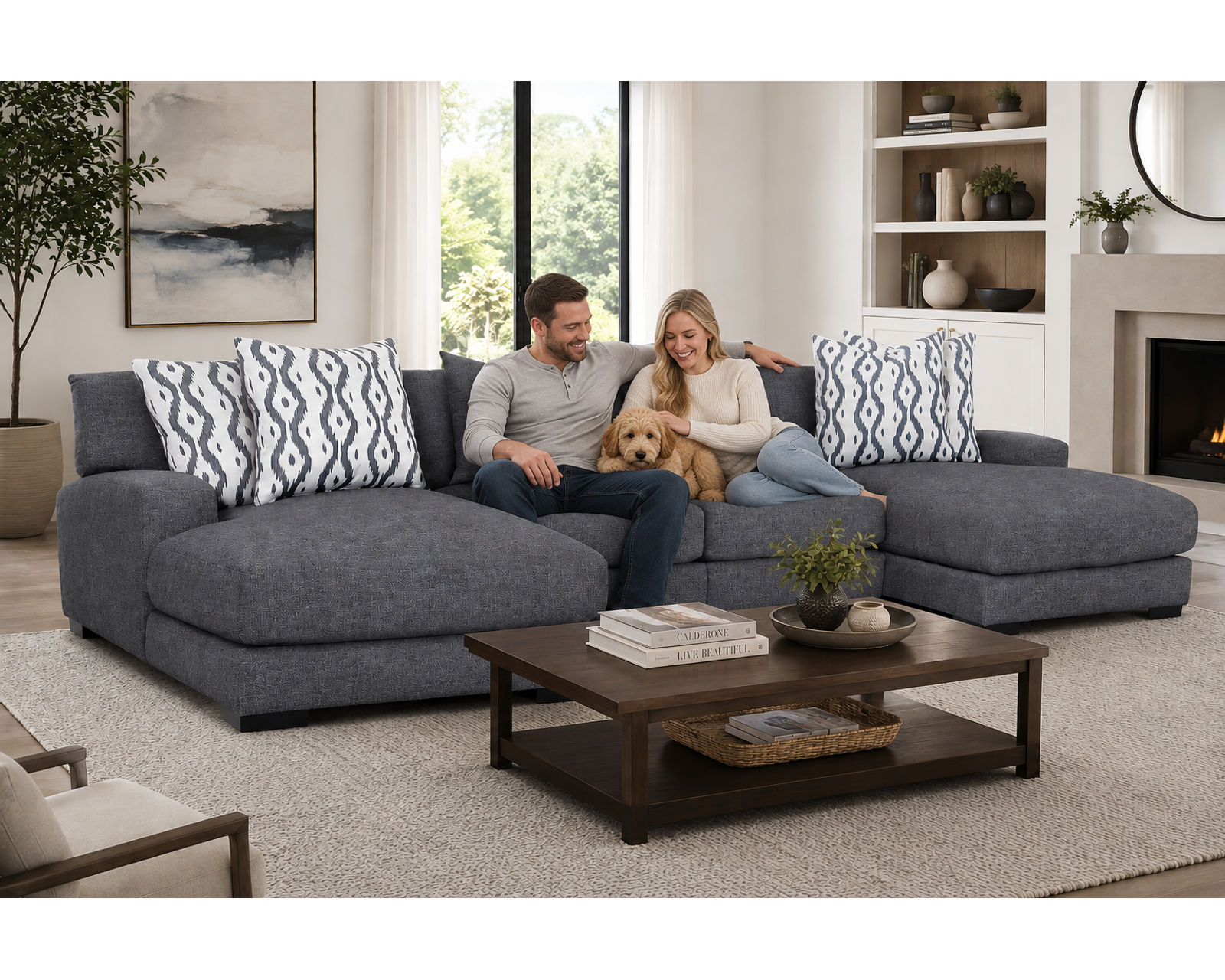 Journey 808 Stationary Sectional (Includes Pillows) - Image 13