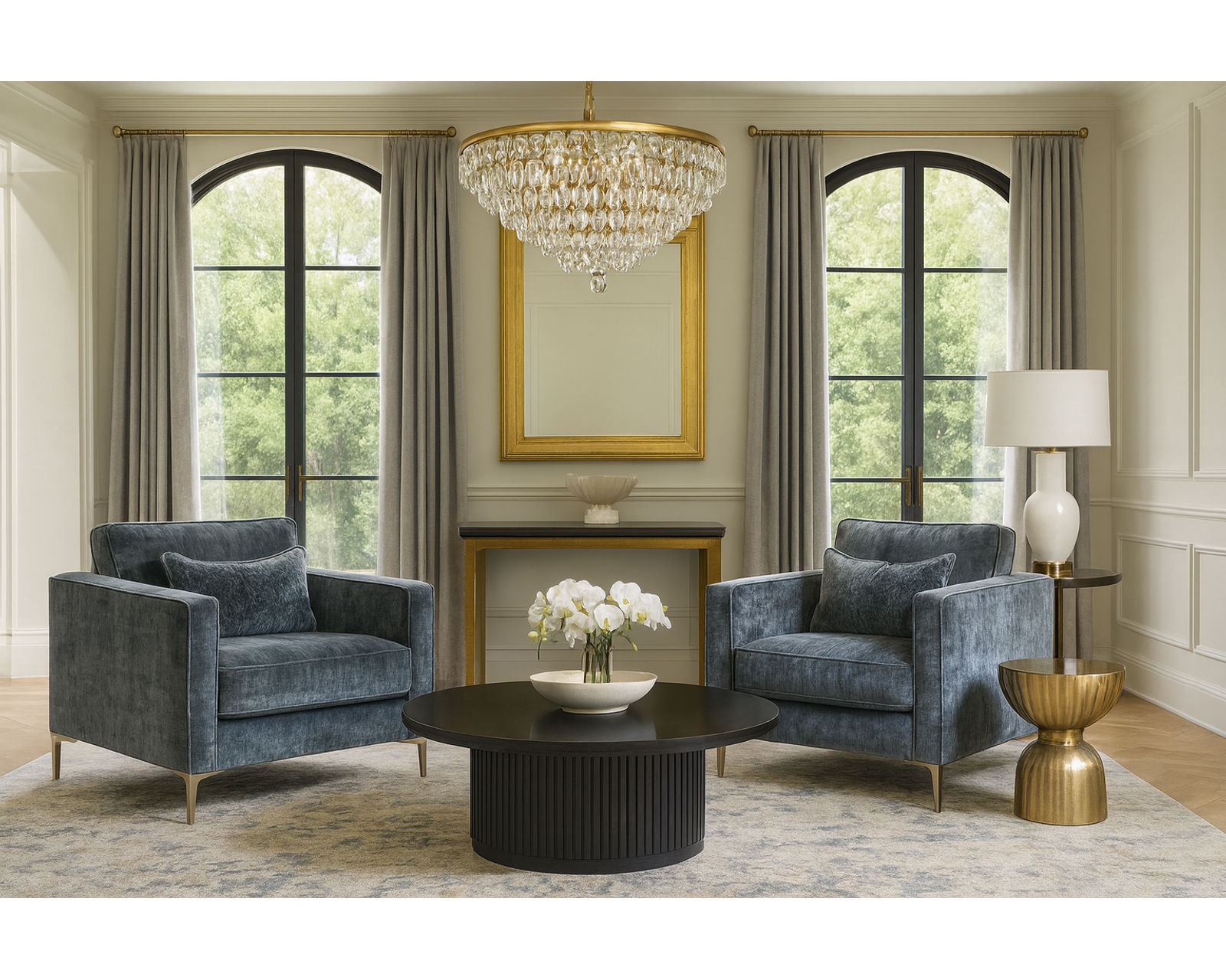 Lenox 90" Metal Leg Sofa (+69 fabrics) - Image 4