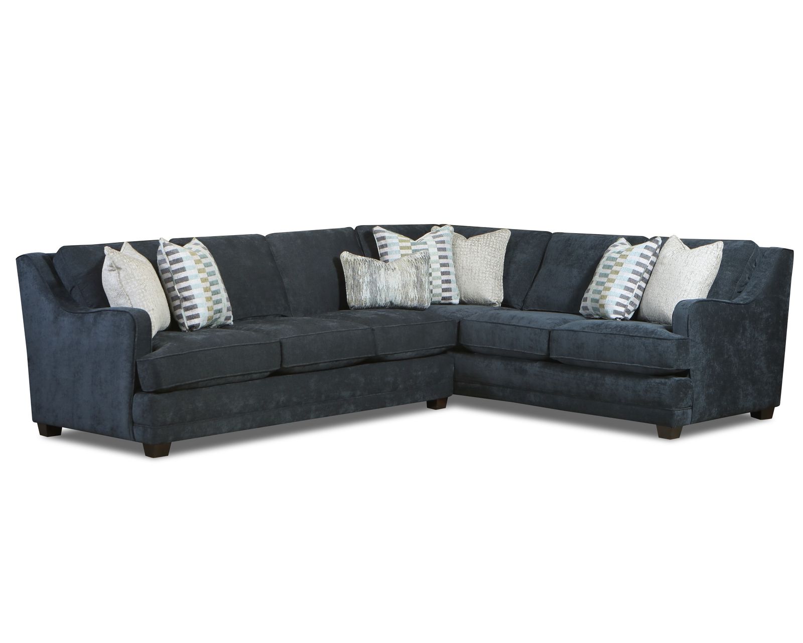 Elise Ink Two Piece Sectional - 7000 (includes pillows) 126" x 96"