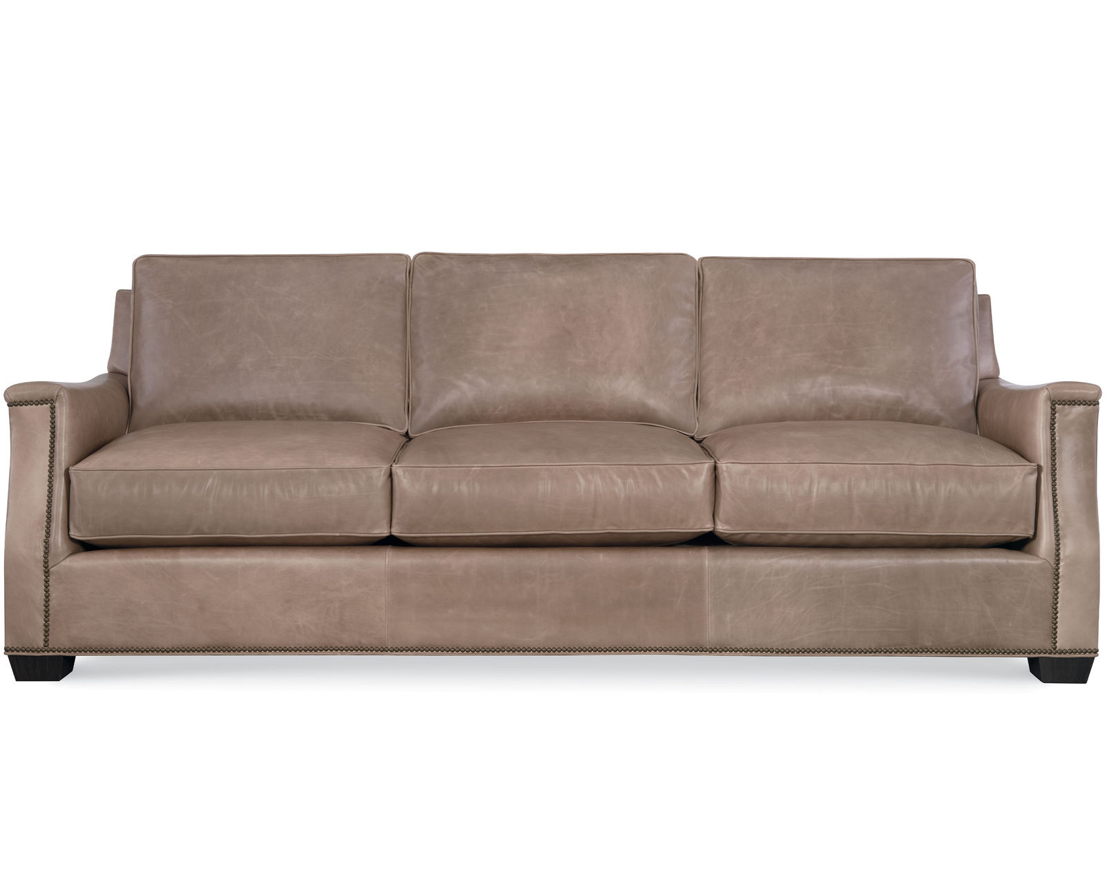 Brandon 84" or 96" Nail Head Leather Sofa (+45 leathers)