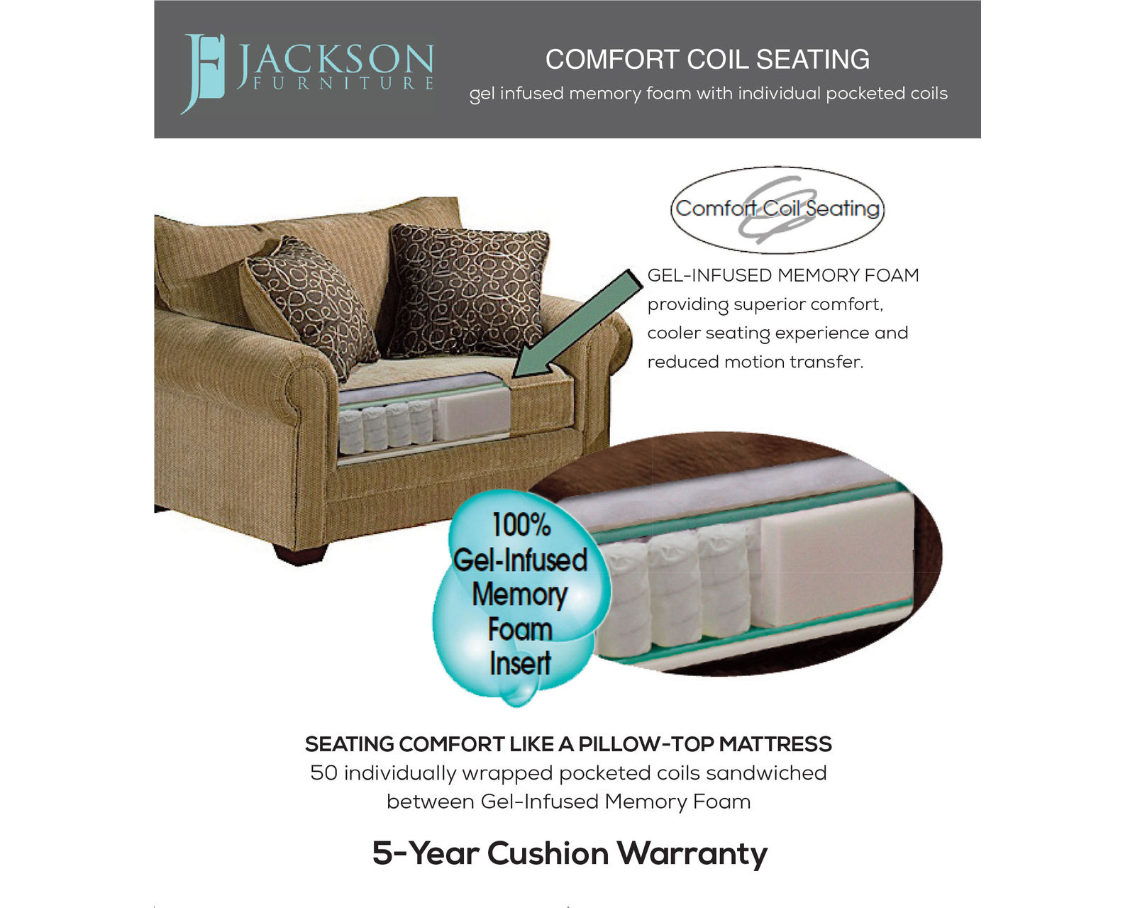 Drummond 97" Faux Leather Fabric Sofa - Includes Pillows (2 Colors) - Image 11