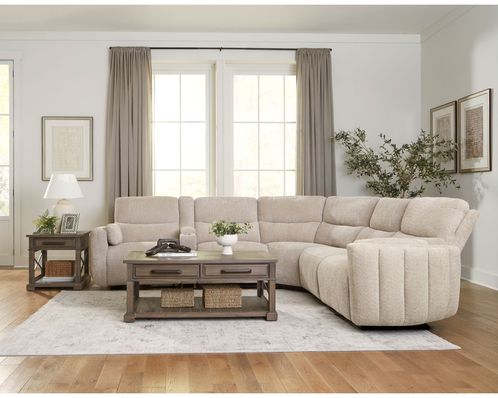 Modesto Power Headrest Power Reclining Fabric Sofa (In stock - Fast Shipping) - Image 10