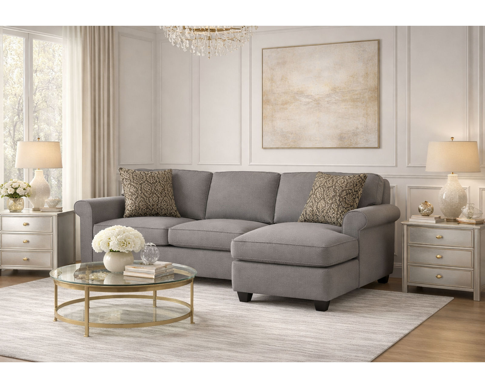 Angie 83" Sofa Chaise (+100 Standard and Performance Fabrics) - Image 11