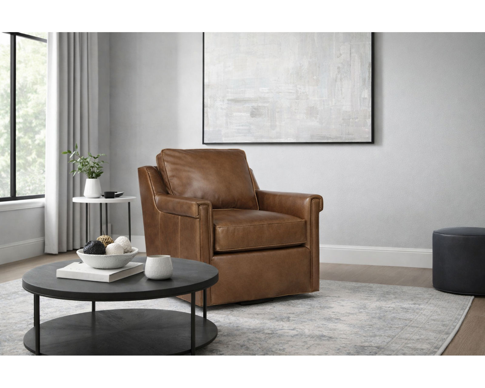 Bradington Young Madison 770 Sofa (12 leathers) 8-Way Hand Tie - Image 13