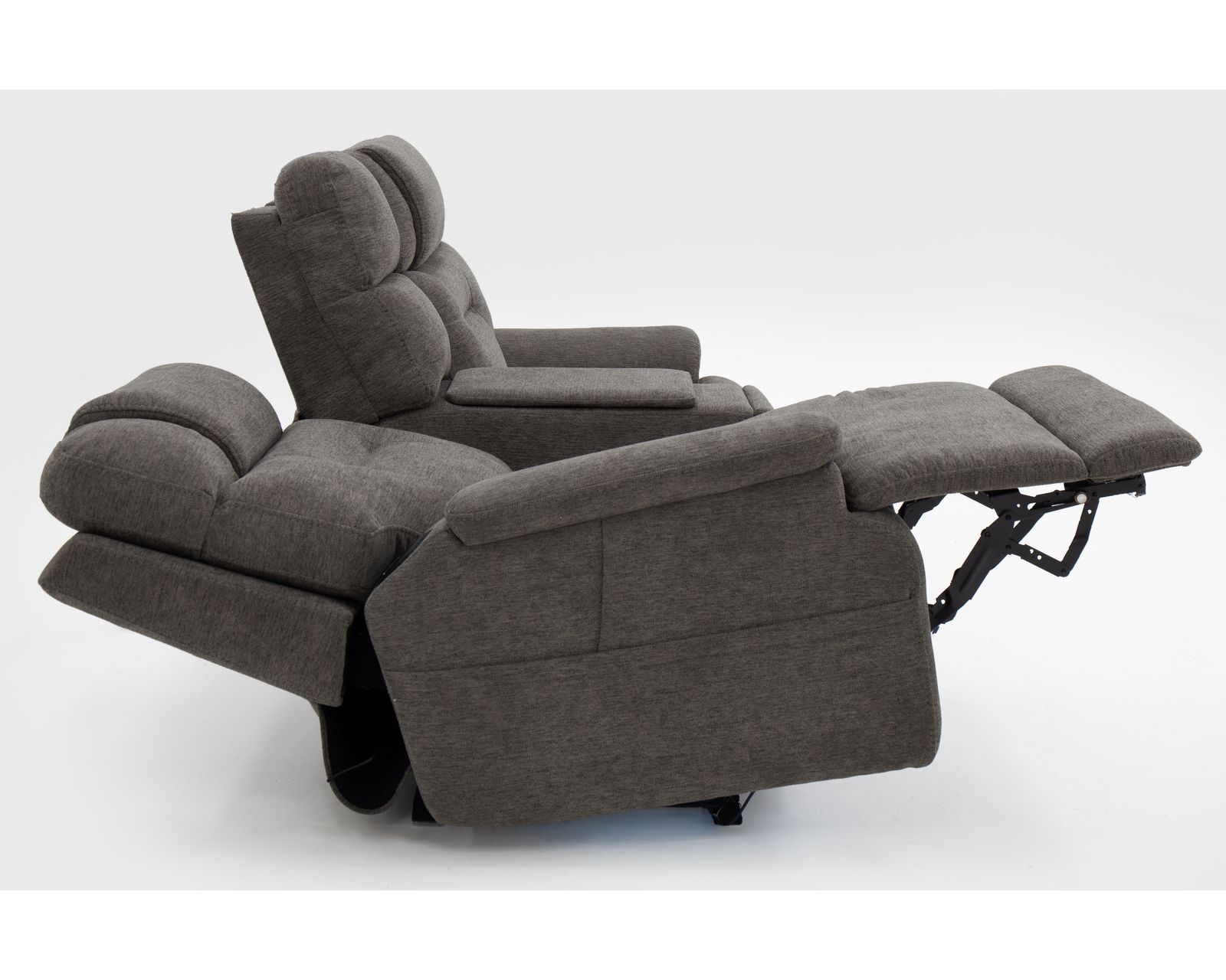 Flexsteel® Zofa Zecliner Triple Power LIFT Reclining Console Loveseat - Image 5