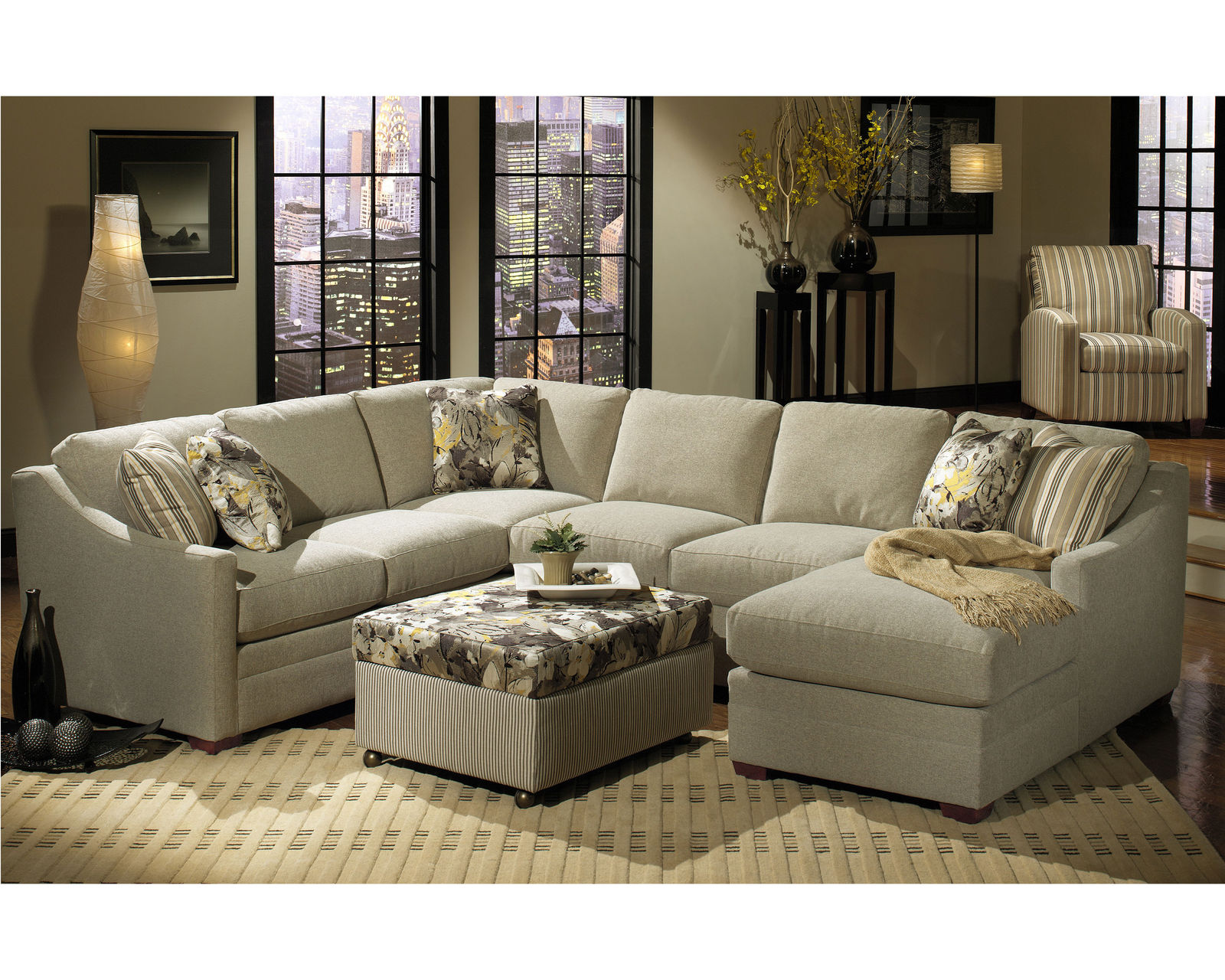 F9 Stationary Sectional (100+ Performance fabrics) Make it Yours - Image 7