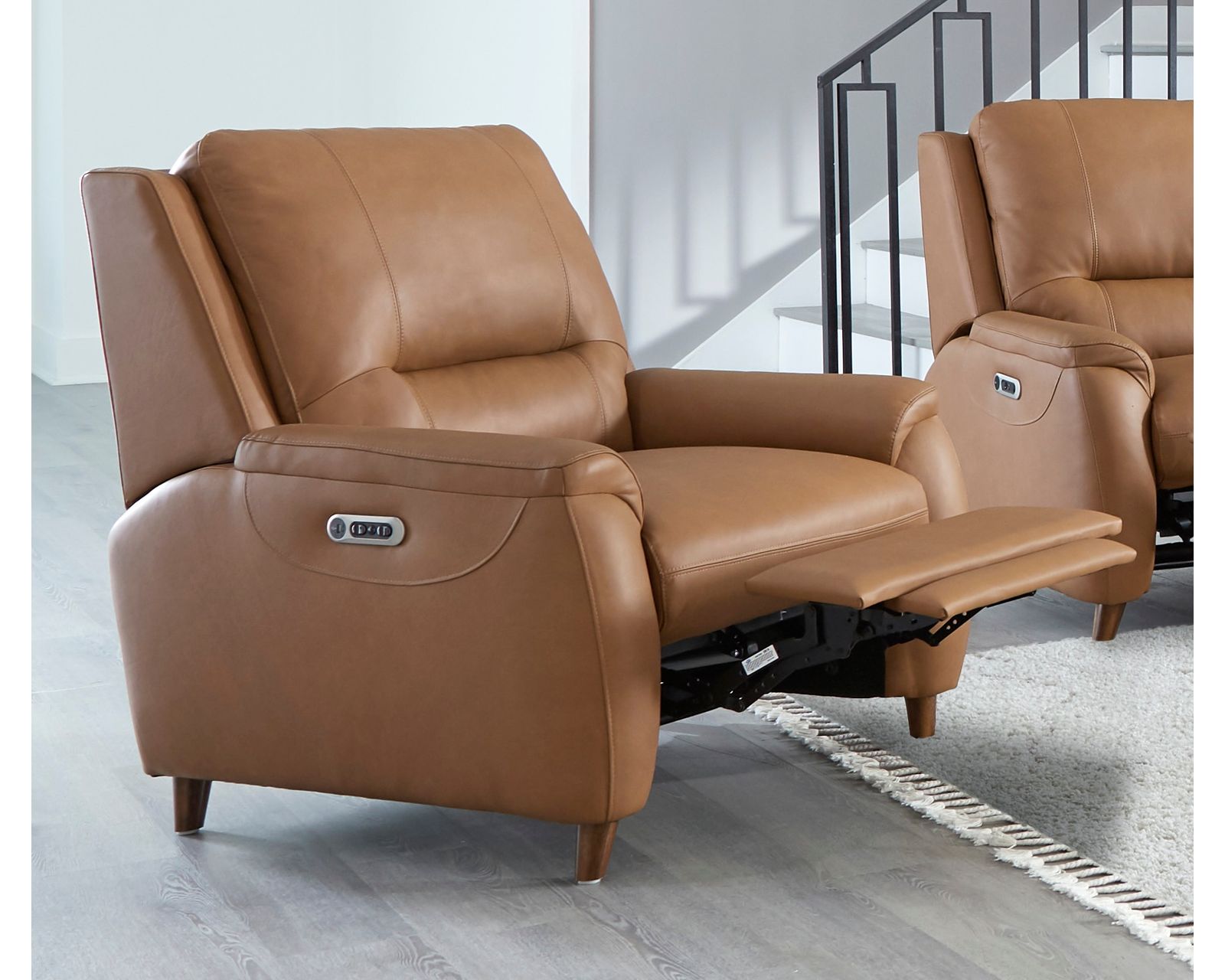 Austin 86" Power Headrest Power Reclining Leather Sofa (In stock) - Image 8