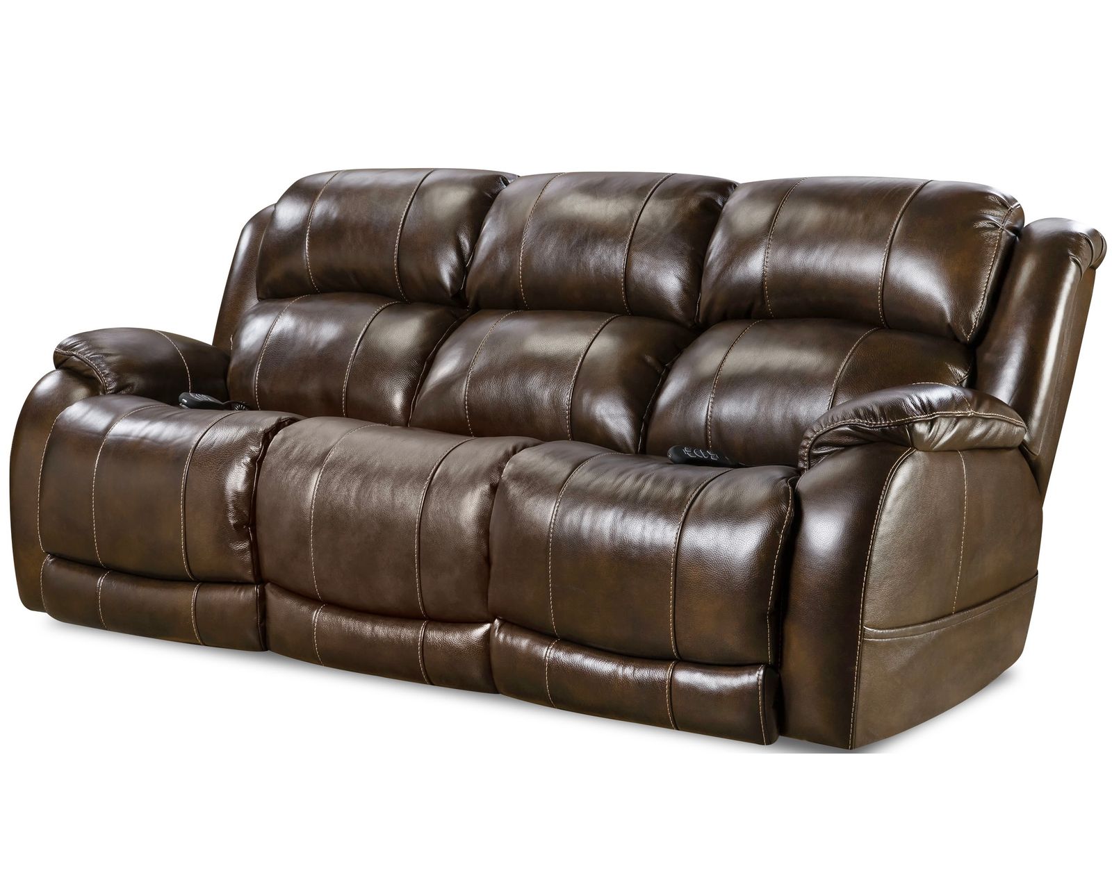 Montana 77" Triple Power Leather Reclining Console Loveseat (In stock) - Image 7