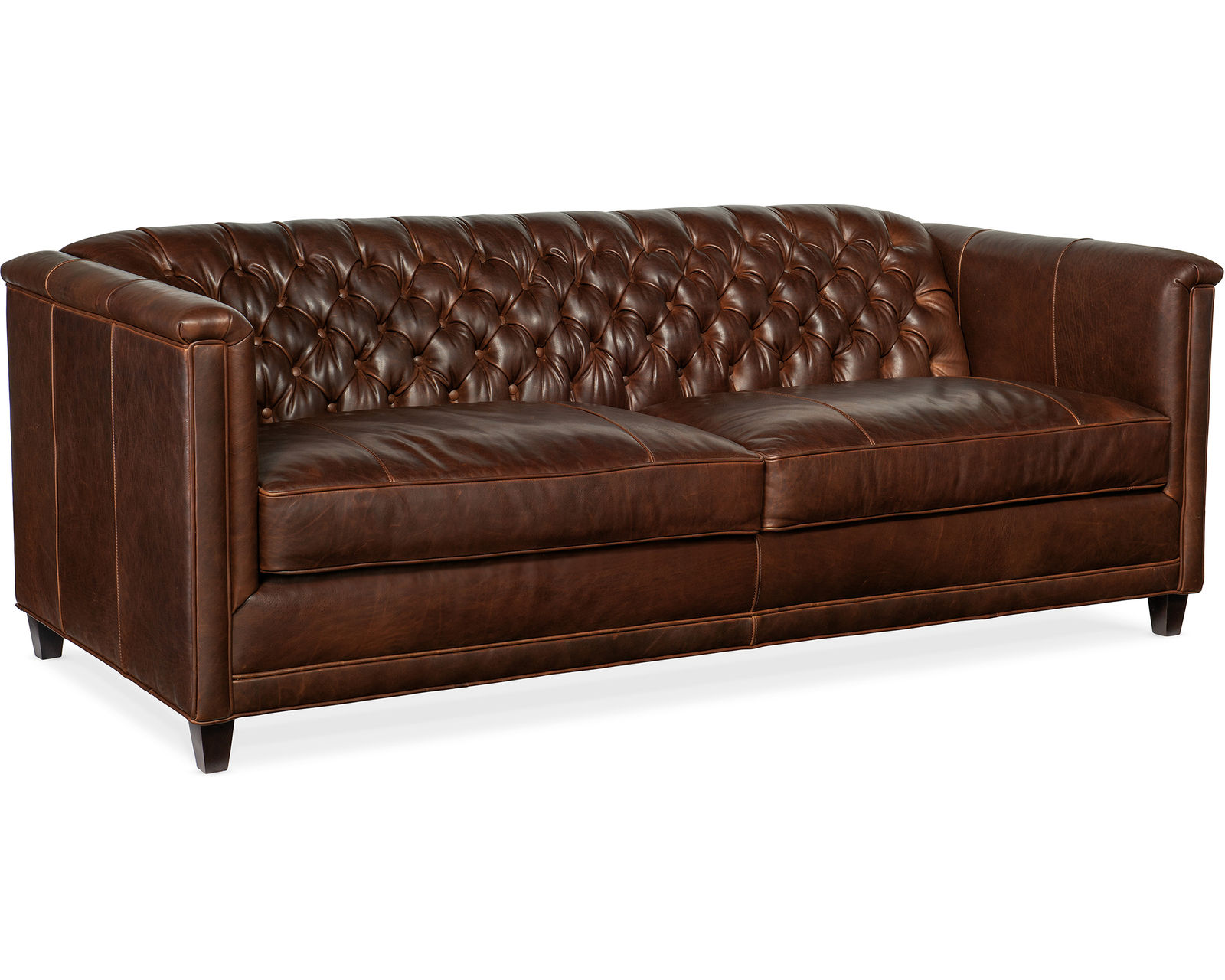 Bradington Young Jaden 517 Chesterfield Sofa (12 leathers) 8-Way Hand Tie - Image 6