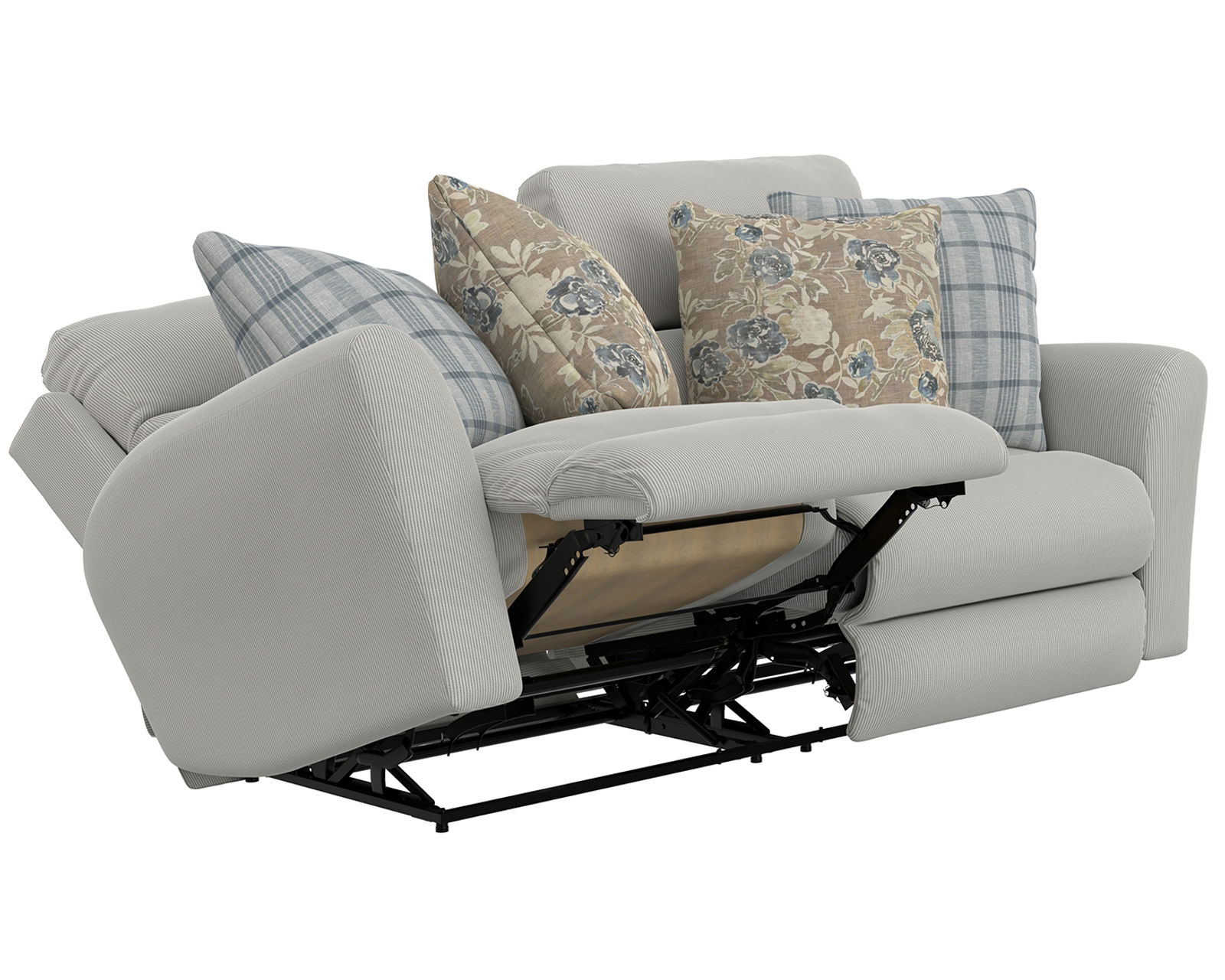 Chappy 83" Lay Flat Reclining Sofa Farmhouse Casual Styling (includes pillows) 2 colors - Image 4