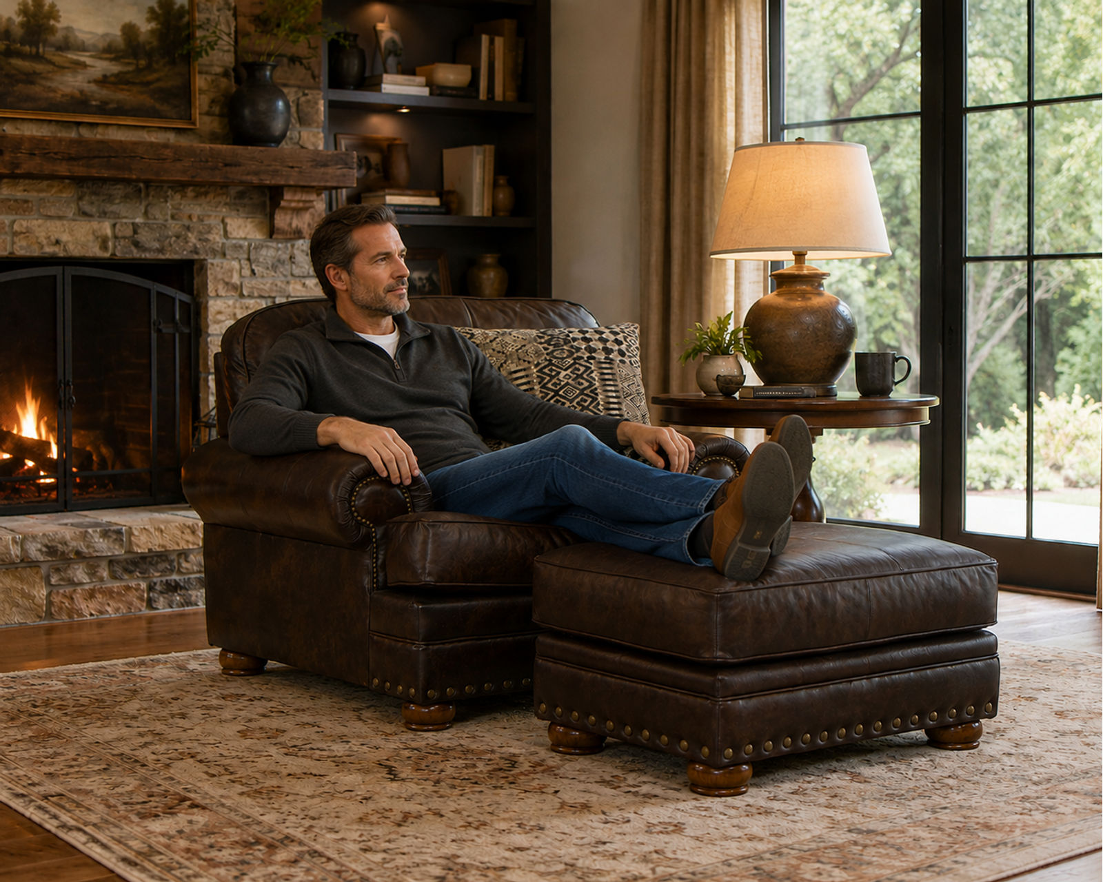 Roberto 94" Top Grain Leather Touch Sofa (Includes Pillows) - Image 23