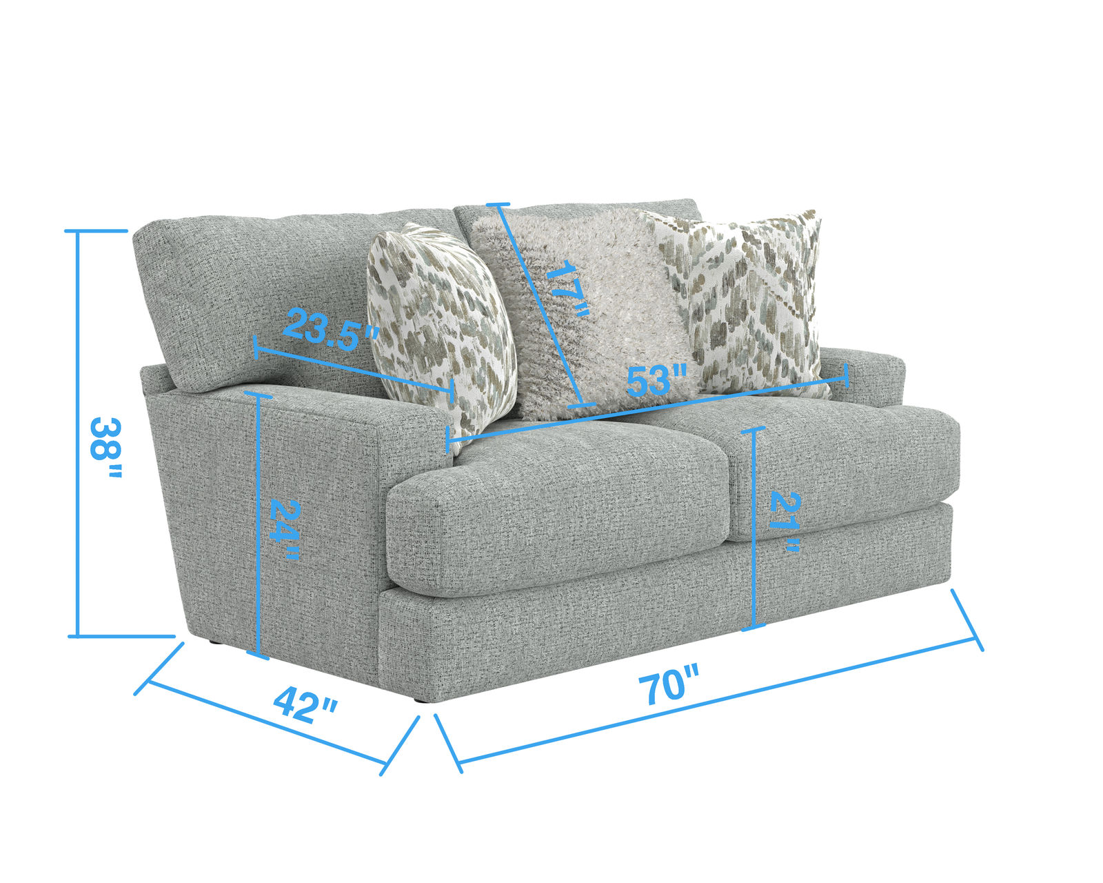 Brett 93" Sofa (2 colors) includes pillows - Image 19