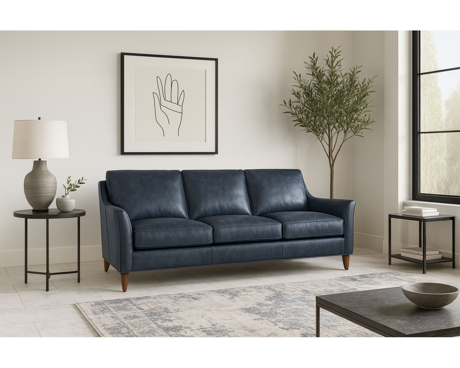 Bradington Young Tatum 626 Sofa (12 leathers) 8-Way Hand Tied - Image 12