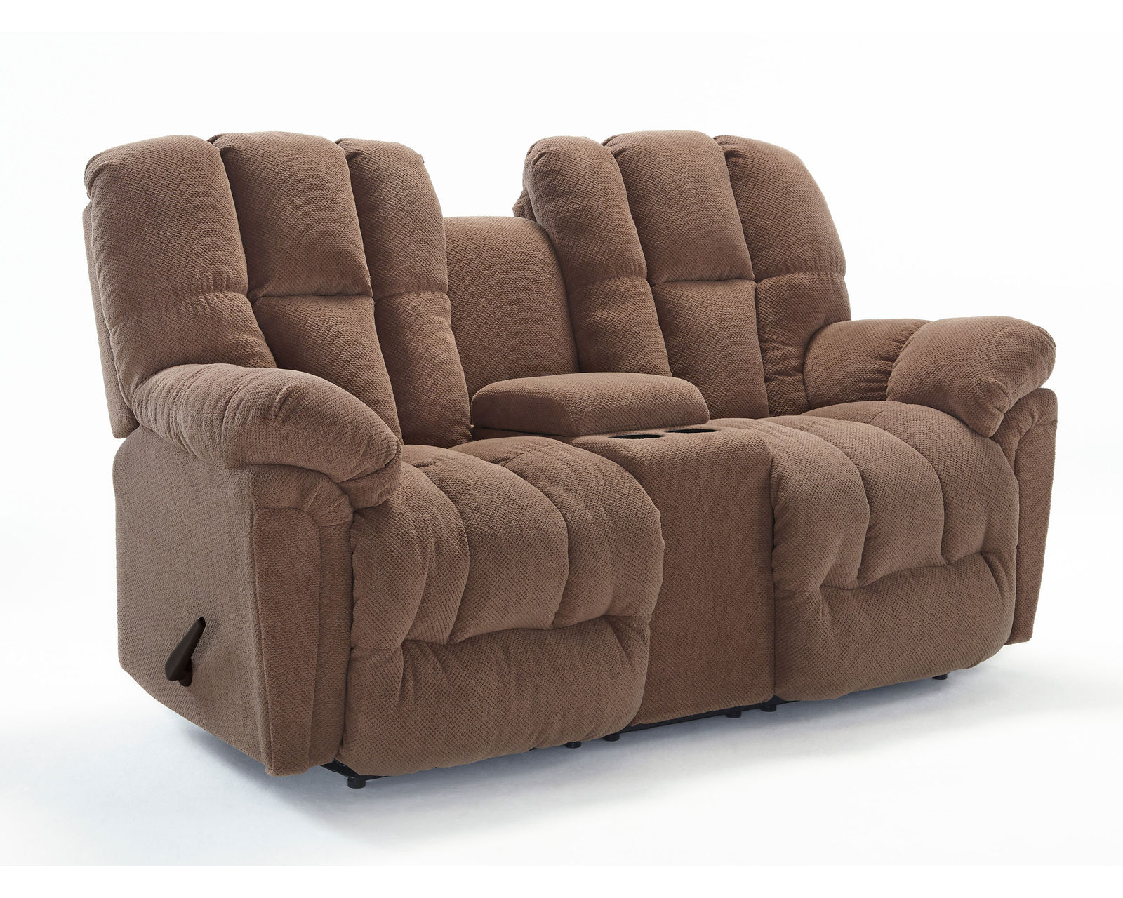 Lucas Double Reclining Console Loveseat (+100 fabrics) - Image 6