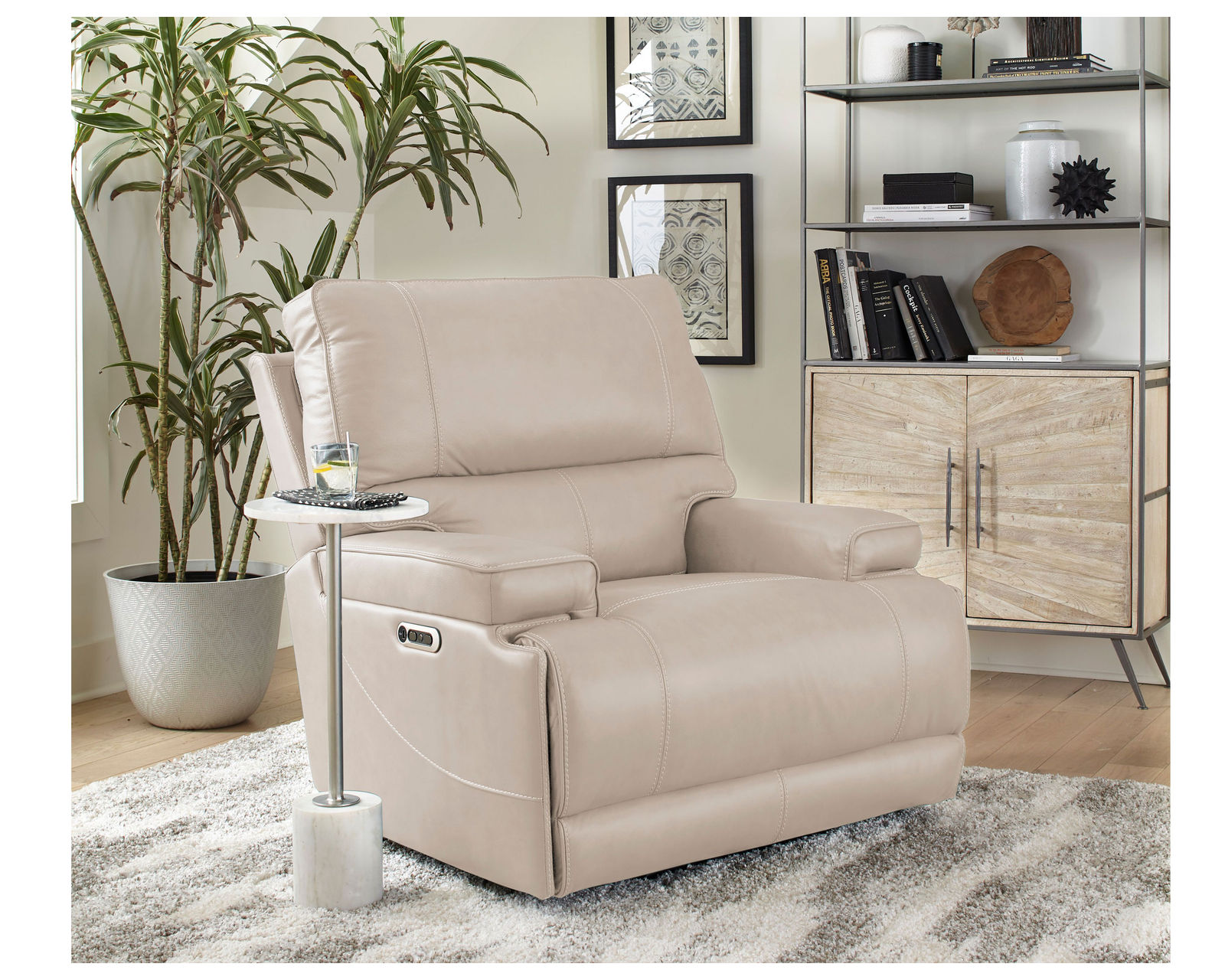 Whitman FreeMotion Cordless Power Reclining Sofa (Battery Operated) Linen - Image 17