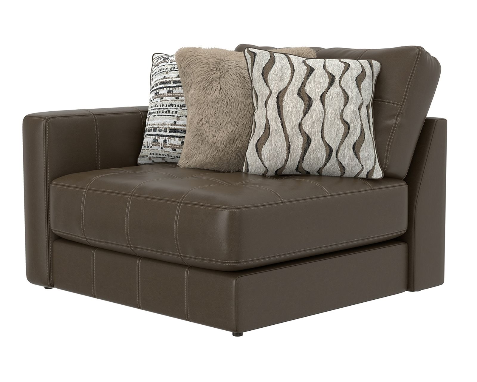 Siena Modular Top Grain Leather Sectional (includes pillows) - Image 13