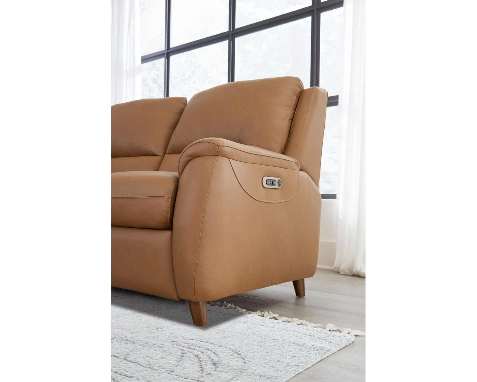 Austin 86" Power Headrest Power Reclining Leather Sofa (In stock) - Image 10
