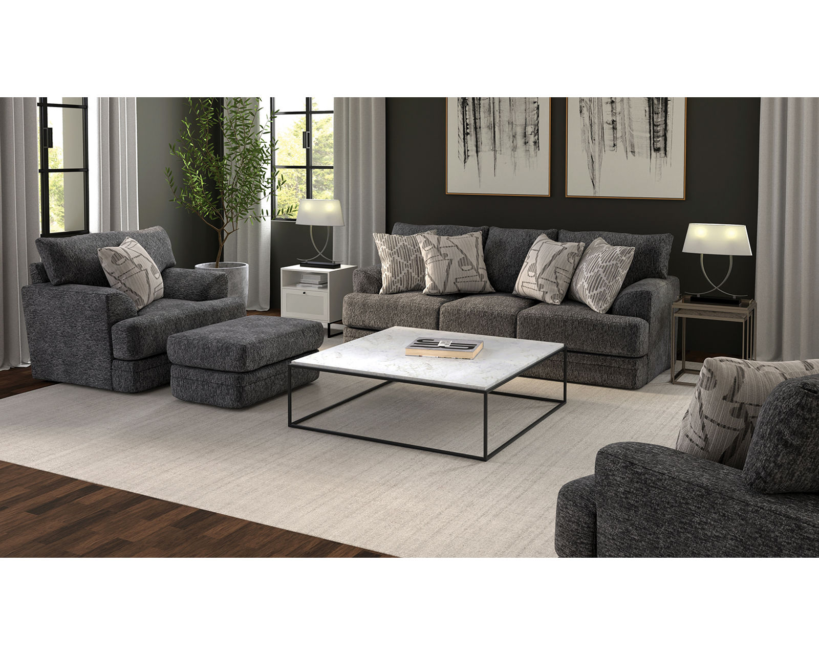 Tyson 93" Sofa (includes pillows) 2 colors - Image 7