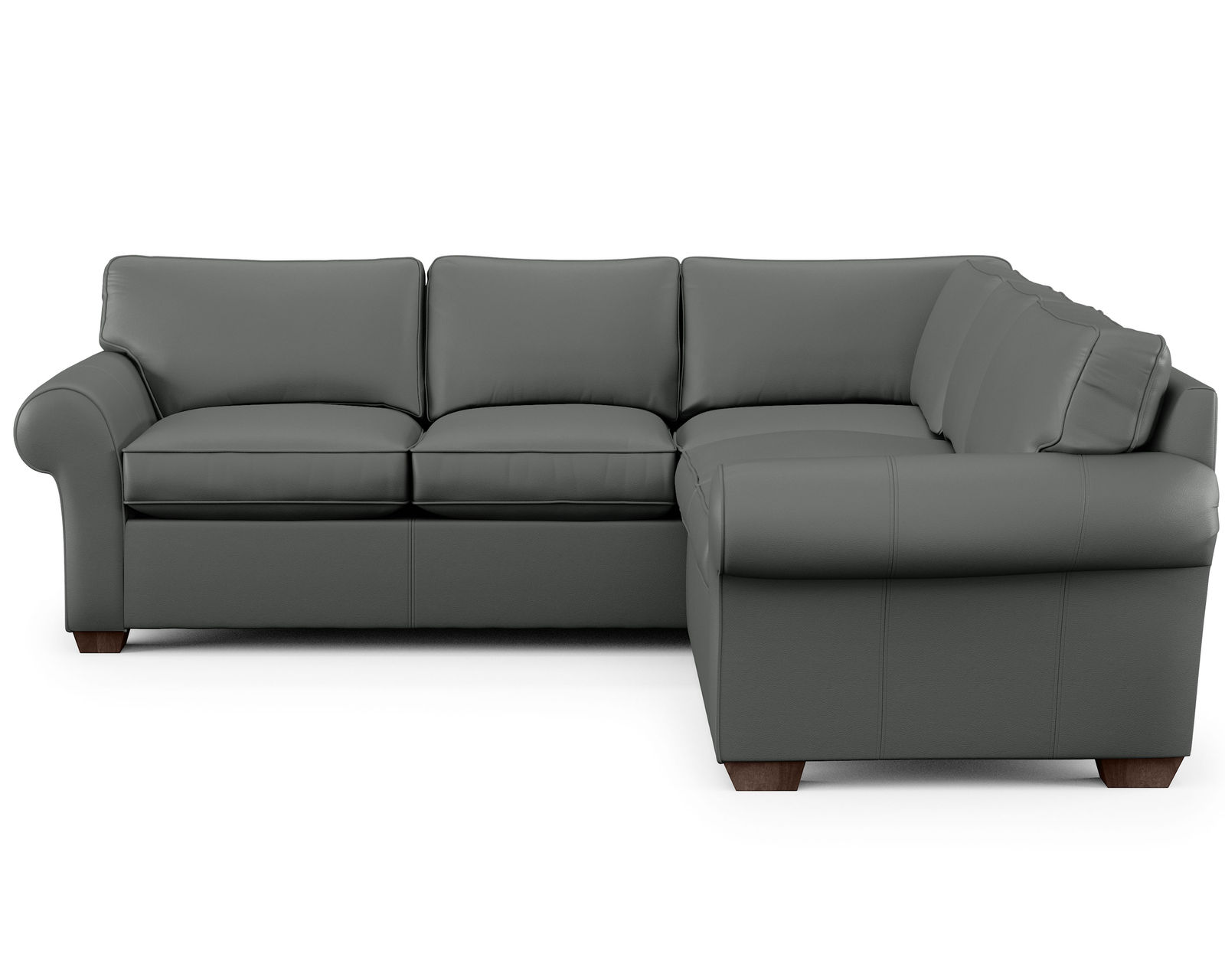 Vail Leather Stationary Sectional (Leather choices) - Image 2