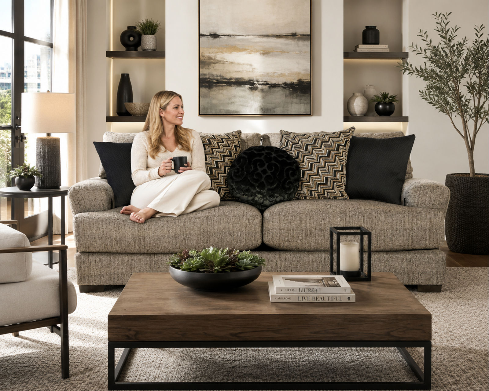 Ava 90" Sofa (Includes Pillows) - Choice of Colors - Image 2