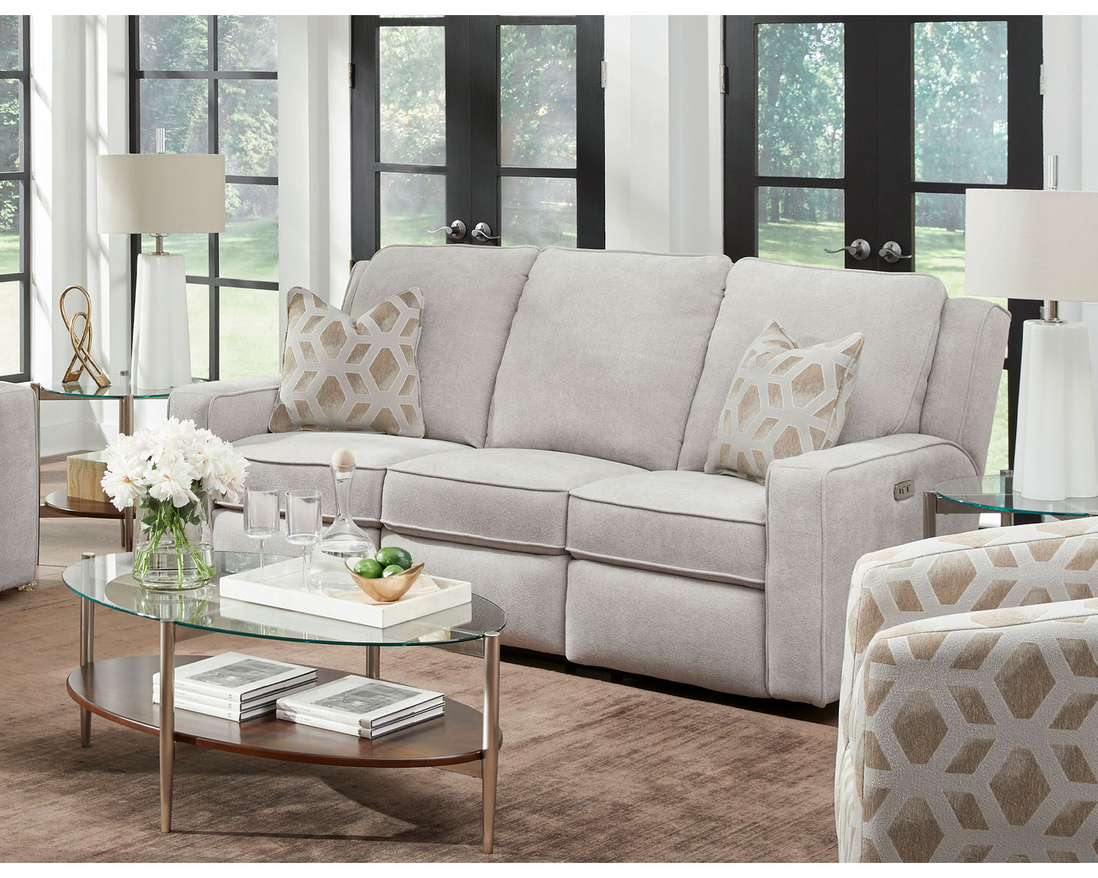 City Limits 87" Double Reclining Sofa (Colors Available) - Image 2