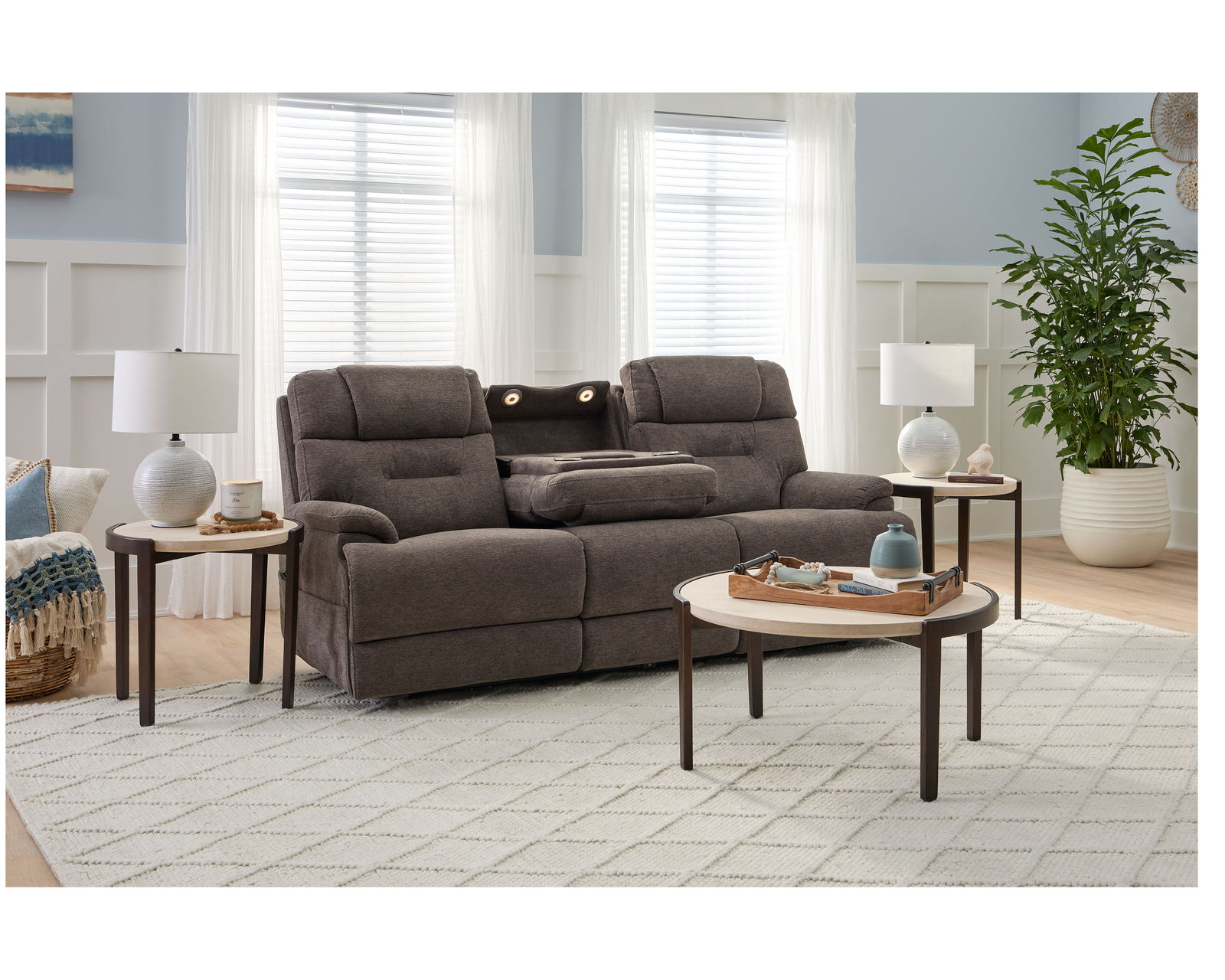 Zofa 1080 Power Sleep Sofa with Power Headrests, Lumbar Heat and Massage (+3 colors) in stock - Image 16