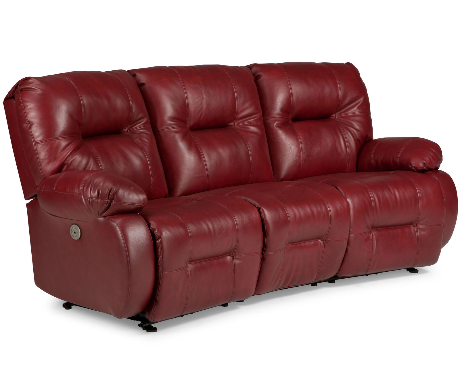 Brinley Double Reclining Leather Sofa (+30 leathers) 91"