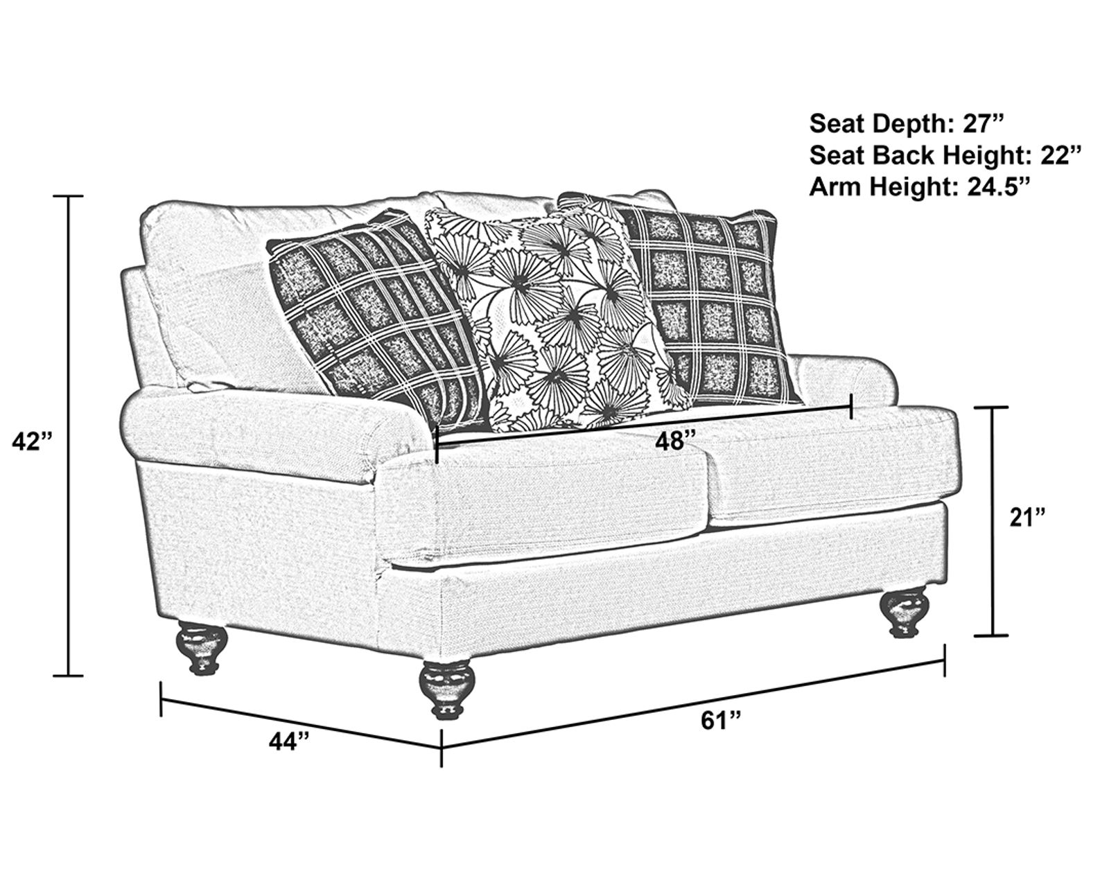 Cumberland 85" Stationary Sofa (Includes pillows) - Image 15