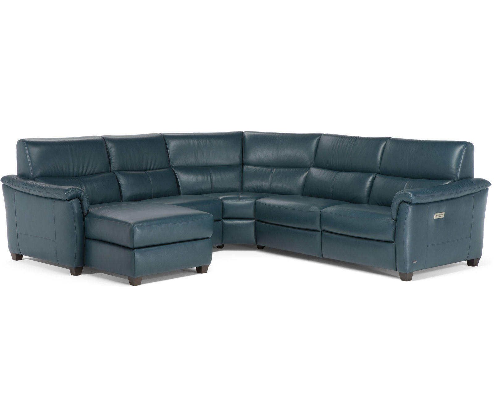 Astuzia C068 Leather Power Headrest Power Reclining Sectional (100% Top Grain Leather) - Image 4