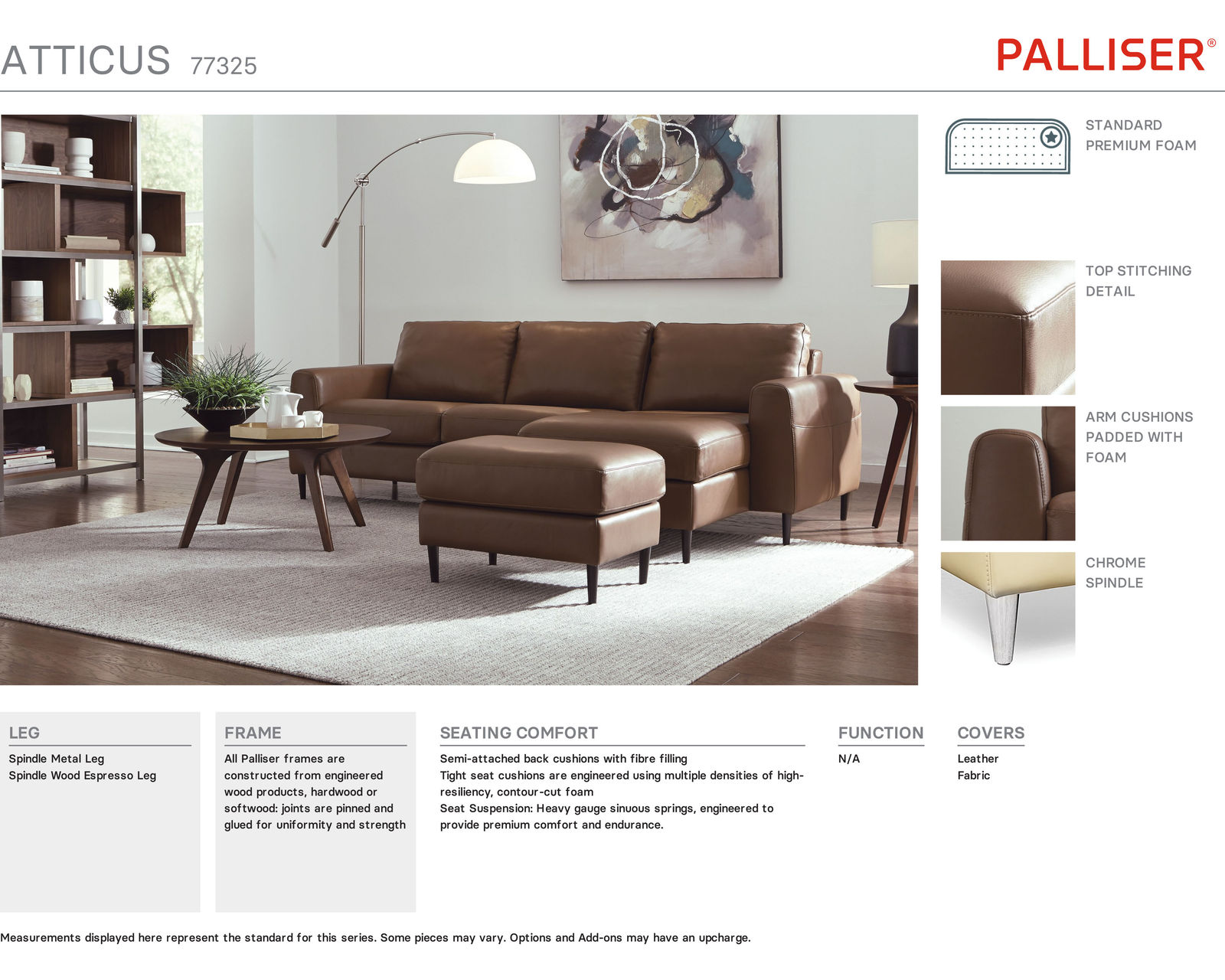 Atticus 77325 Stationary 79" or 94" Sofa - Image 21
