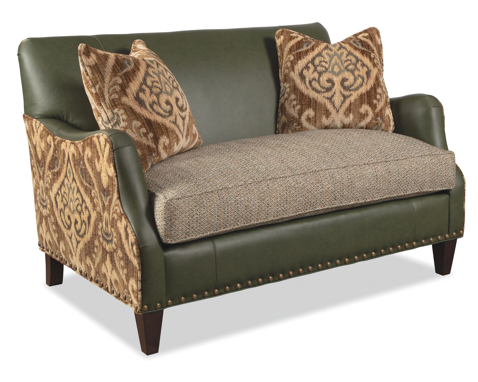 Zayden LF0503 Leather and Fabric Settee