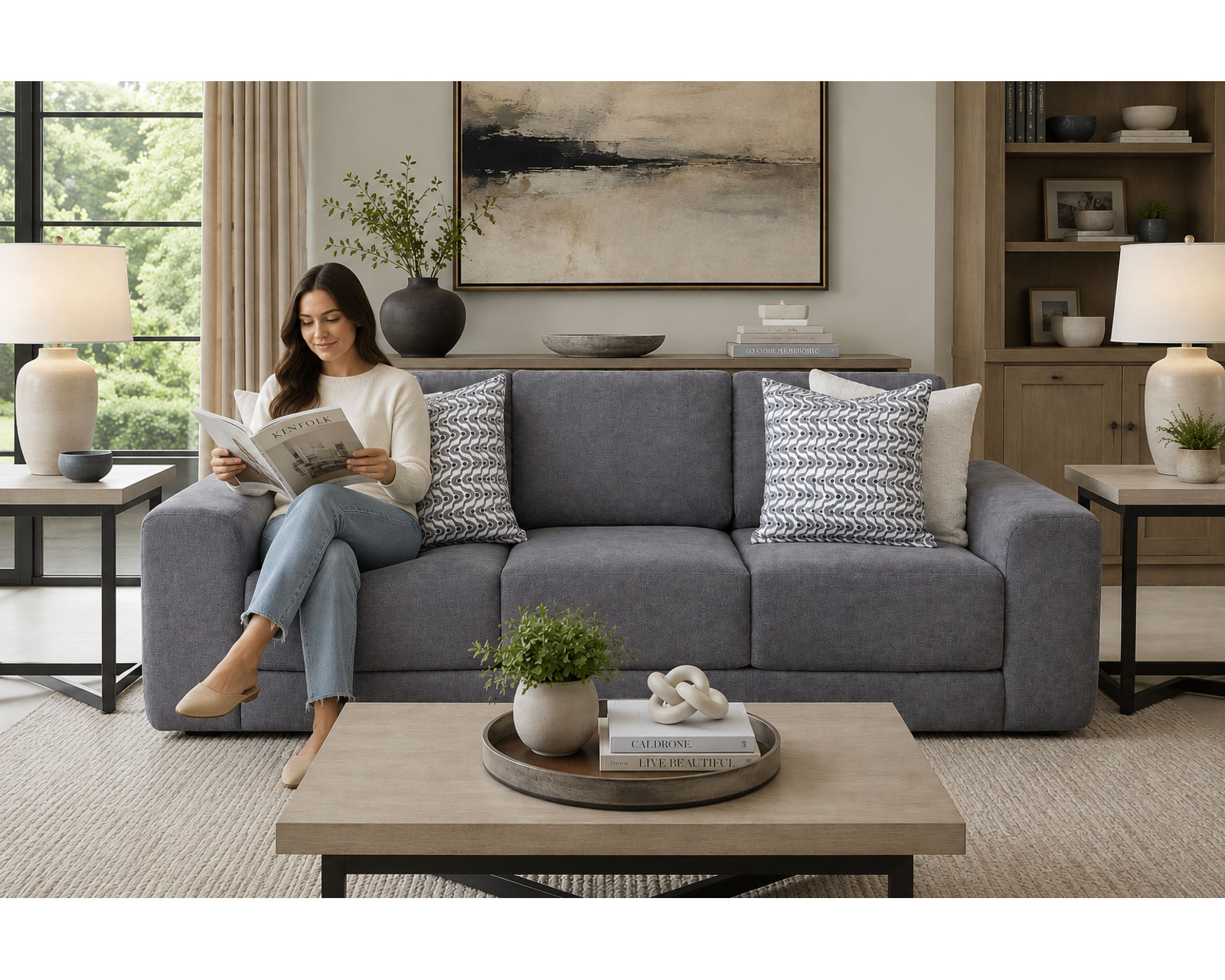 Campbell 101" Sofa (Extra-Wide Comfort with Timeless Style) - Image 3
