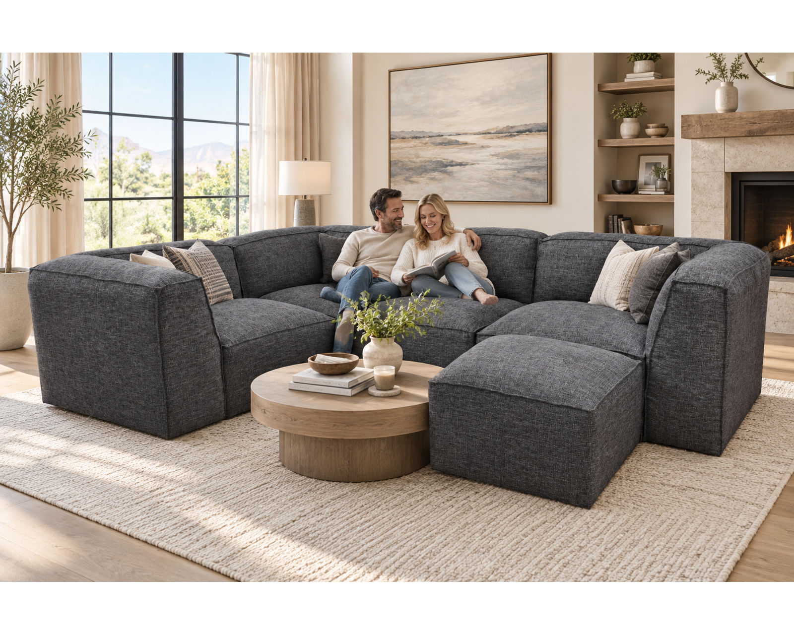 Freestyle 895 Stationary Sectional (Create Your Room) - Image 6