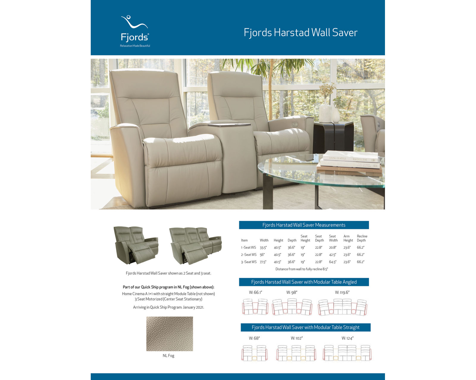 Harstad Three Piece Home Theater Sectional (Made to order leathers) - Image 6