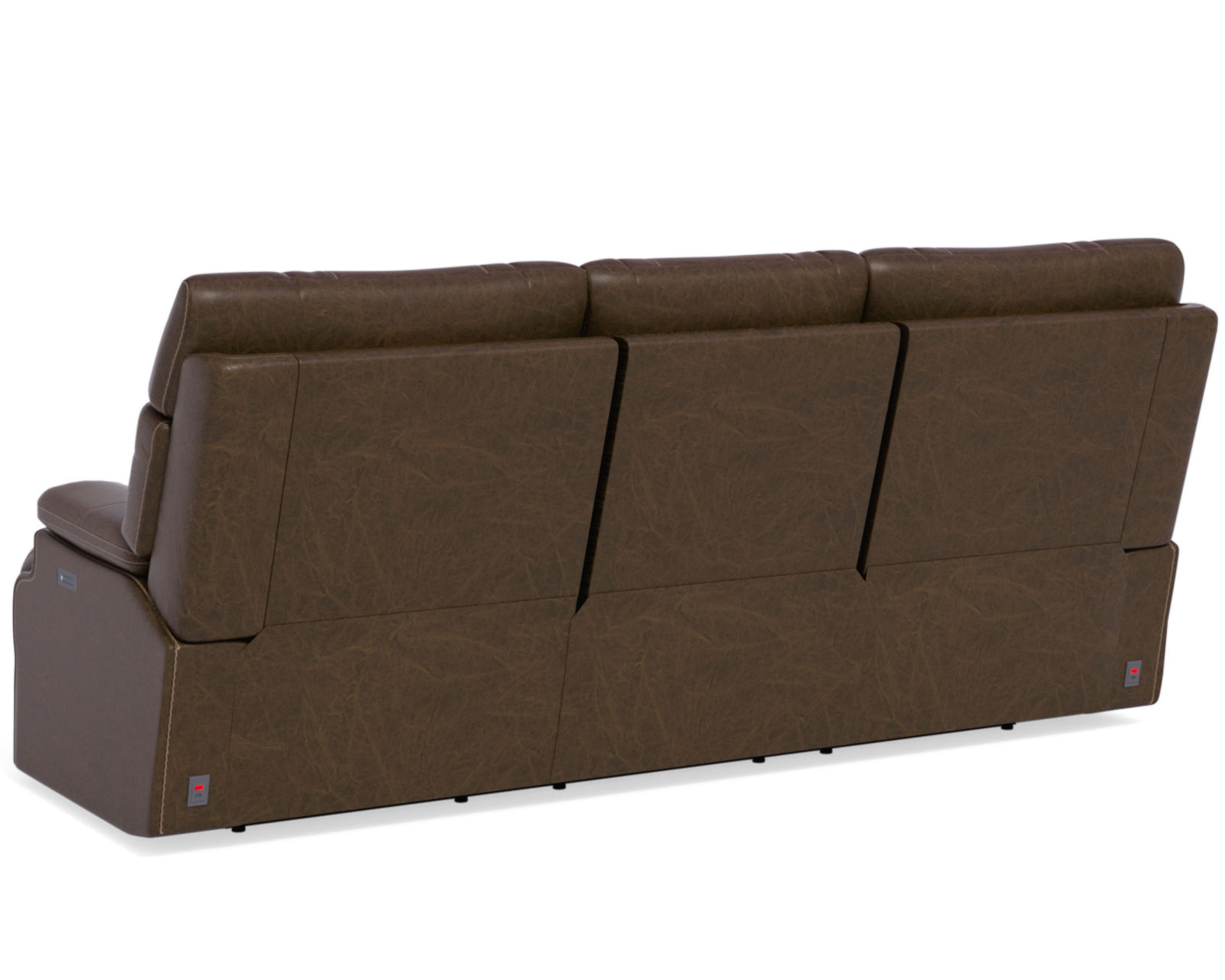 Clive Faux Leather Power Reclining Sofa with Power Headrests and Lumbar (374-70) - Image 3