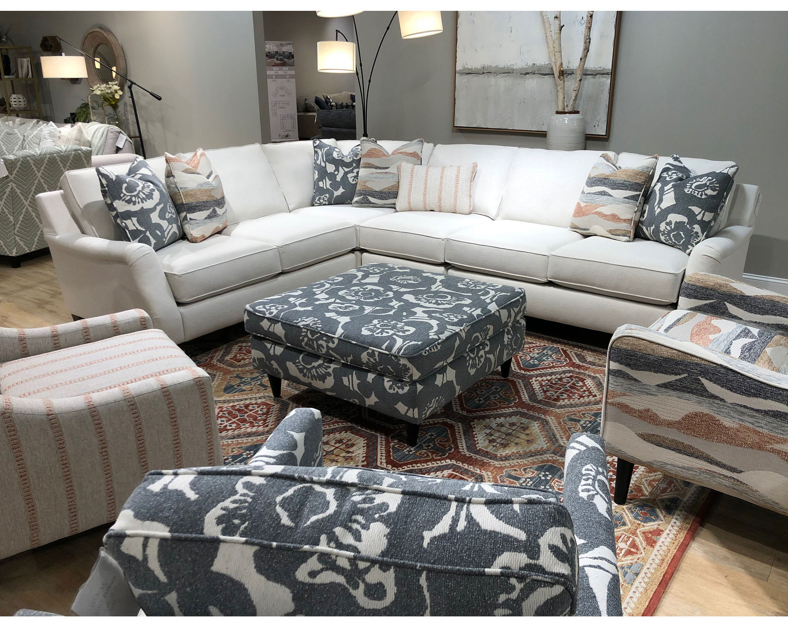 Missionary Salt 4 Piece Sectional (Includes Pillows)