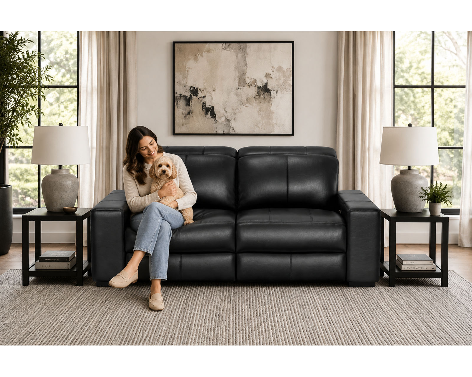 Ferrara 93" Zero Gravity Wide Seat Power Reclining Sofa (Premium Italian Leather) 2 colors - Image 23