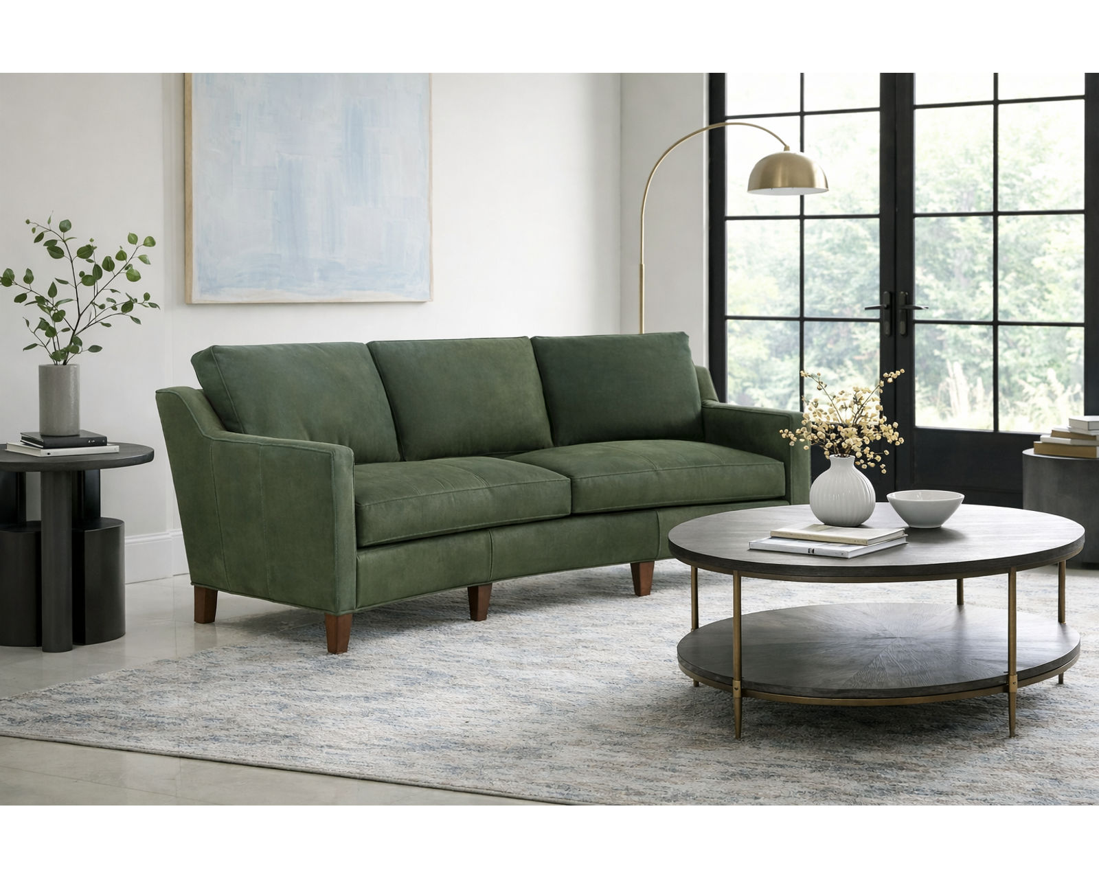 Bradington Young Melville 771 Sofa (12 leathers) 8-Way Hand Tie - Image 16