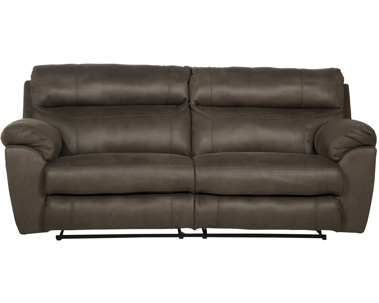 Atlas 91" Double Reclining Sofa in Charcoal