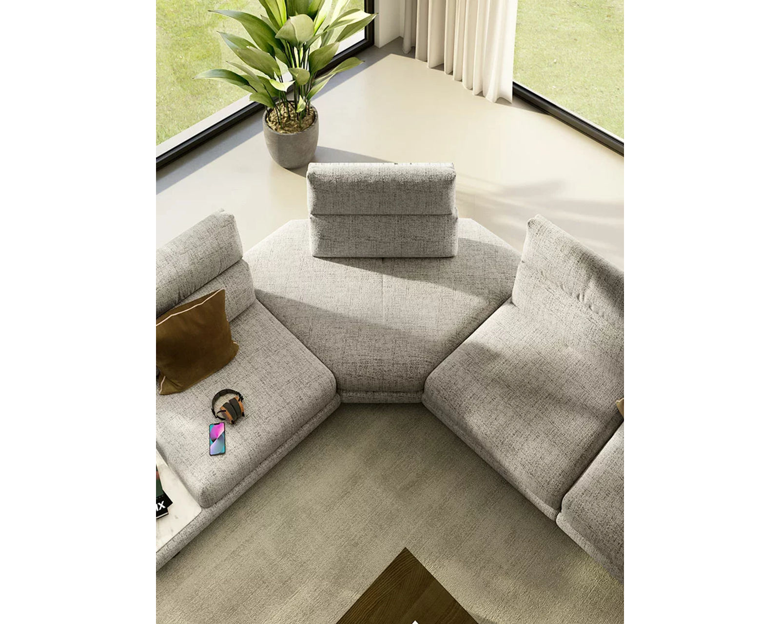 Roma X257 Sectional - adjustable seat depth (+50 leathers) - Image 28