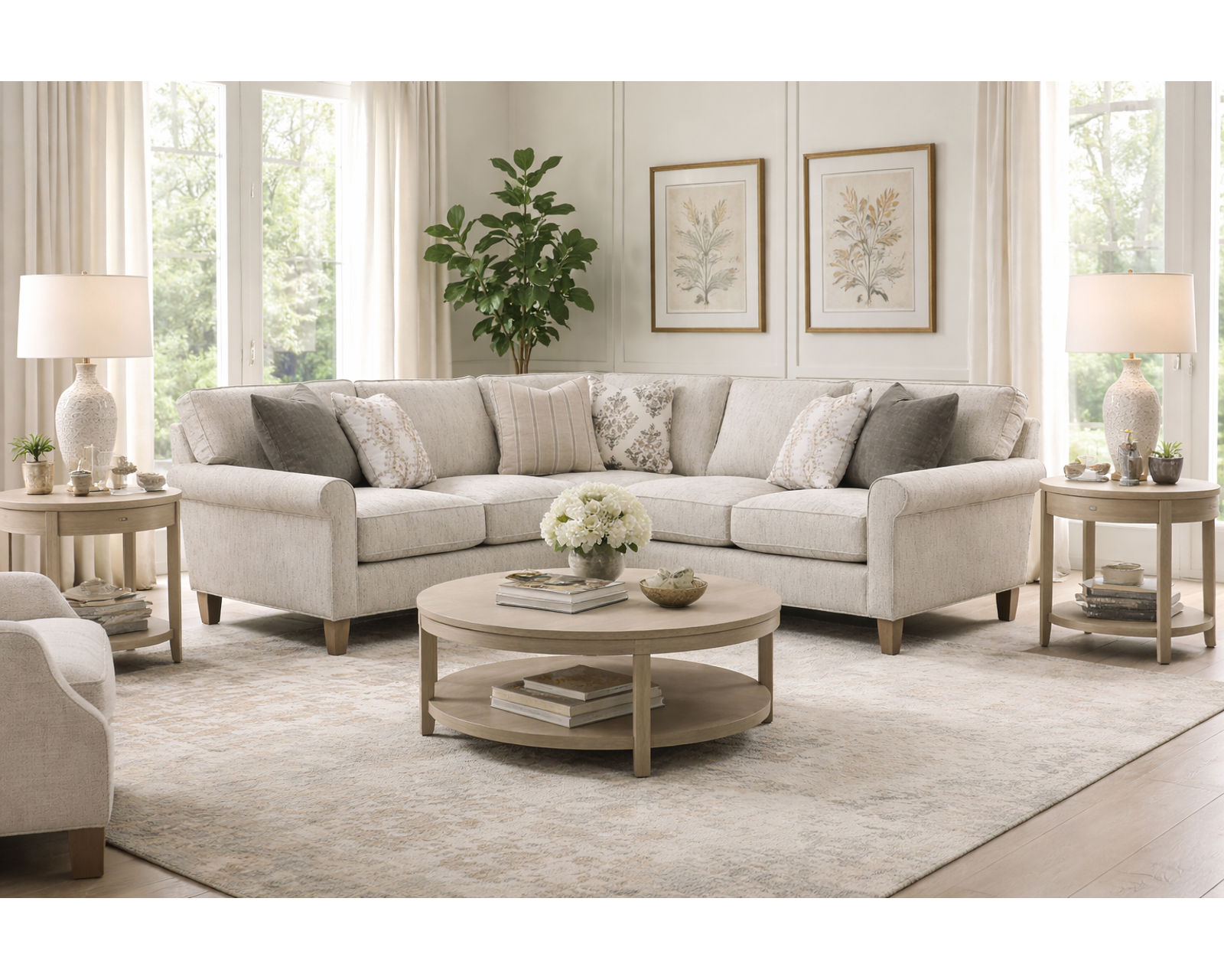Paula Deen 242 Your Way Sectional (+100 High Performance Fabrics) - Image 6