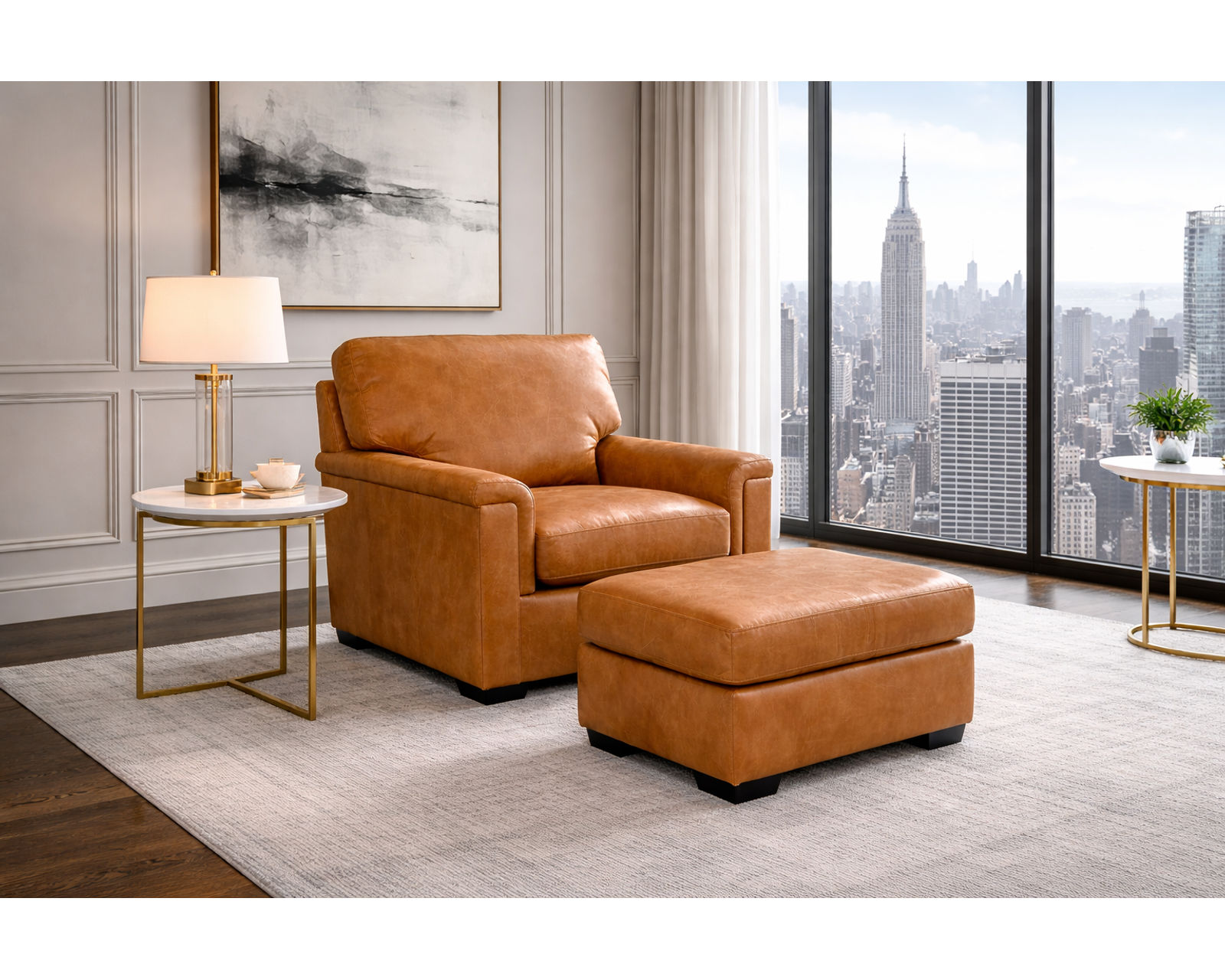 Drew 92" Leather Sofa - 6500 (29 Top-Grain Leather Choices) - Image 18