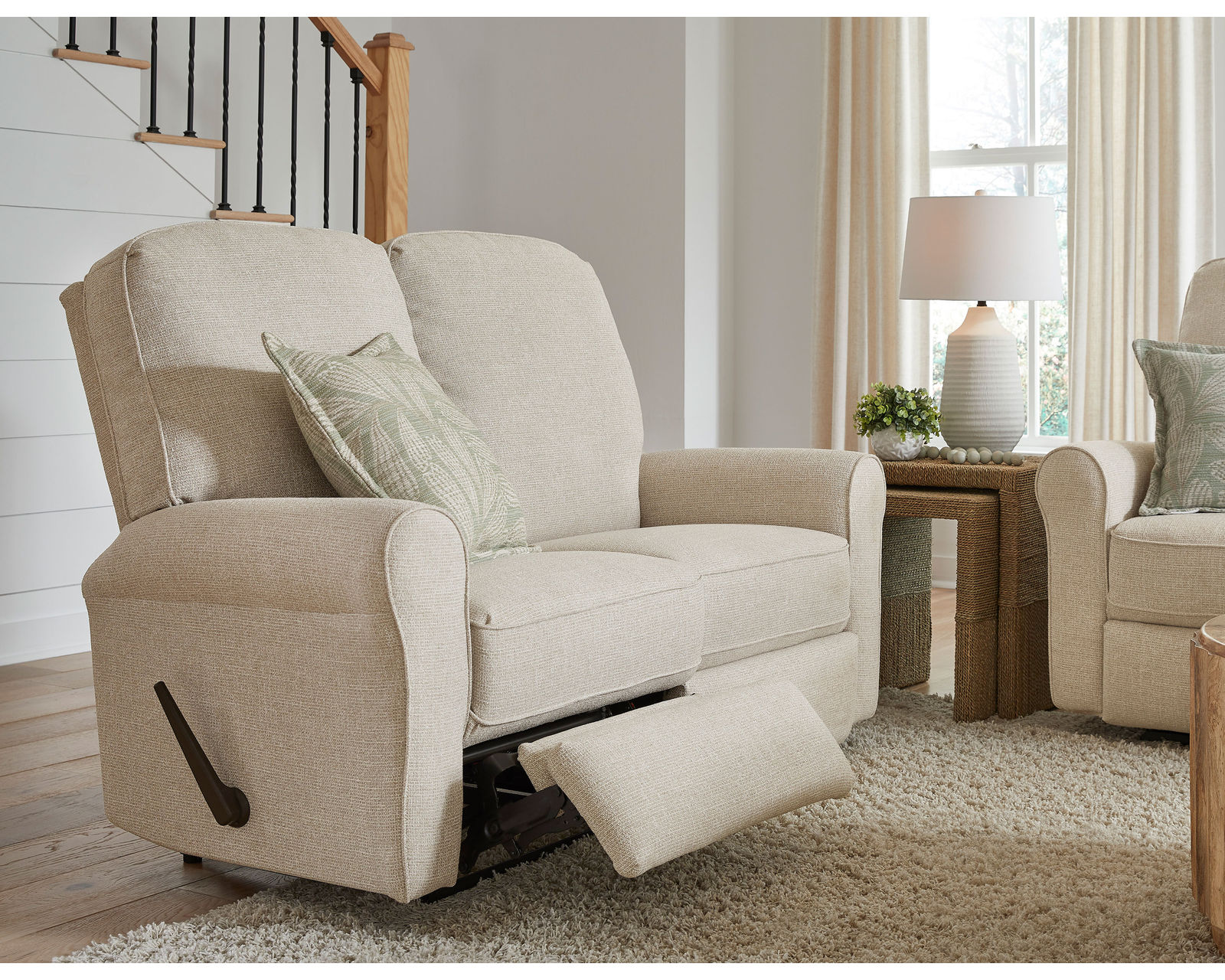 Josey Double Reclining Console Loveseat (+100 fabrics) - Image 15