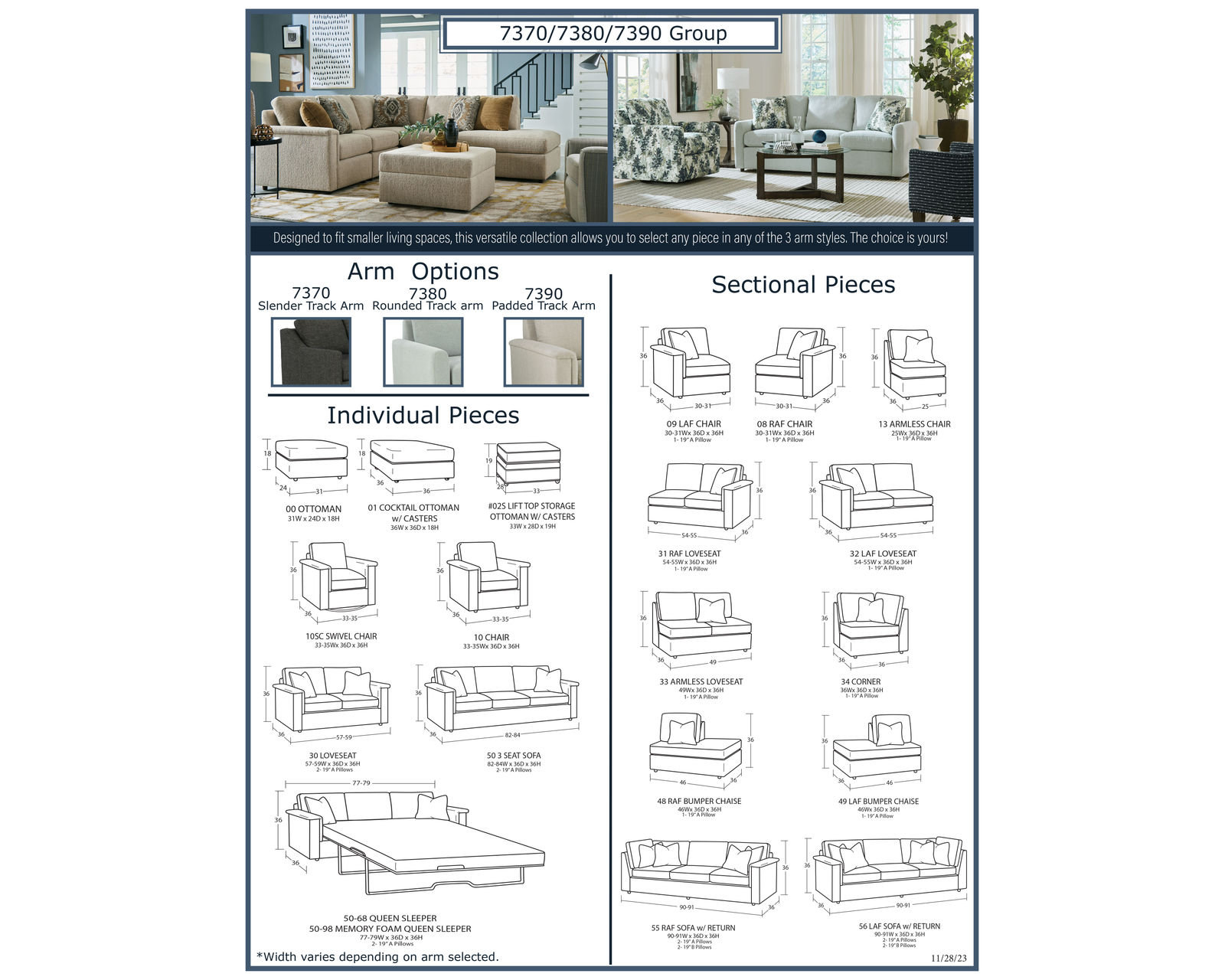 Crofton 7370 Modular Sectional (+100 performance fabrics) - Image 7