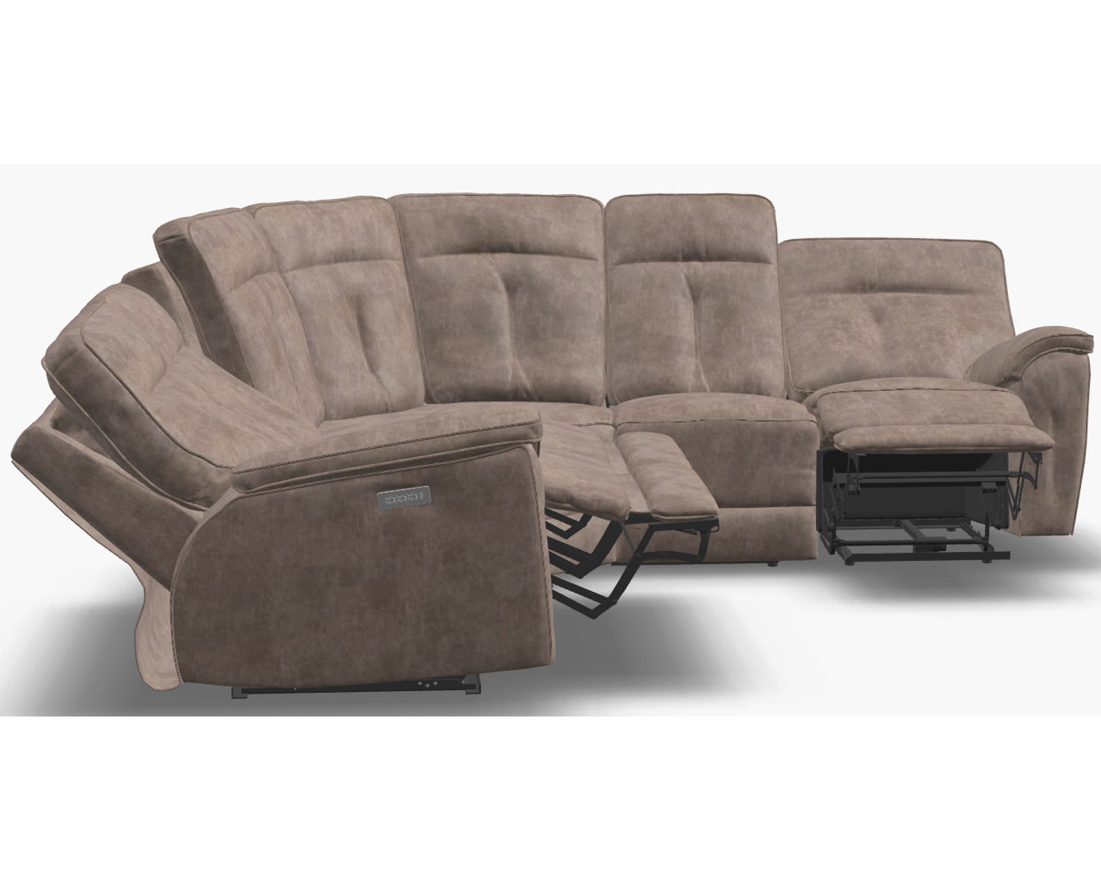Oakley 41187 Power Headrest Power Reclining Sectional (Made to order fabrics and leathers) - Image 10