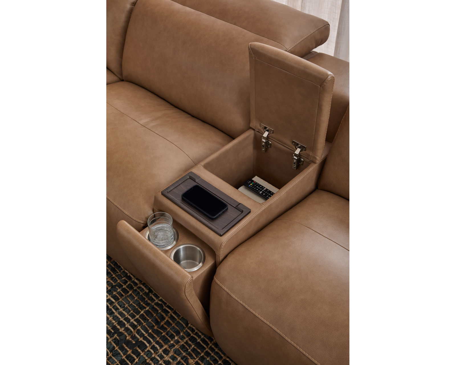 Camden 1427 Power Headrest Power Reclining Sectional (2 colors) in stock - Image 9
