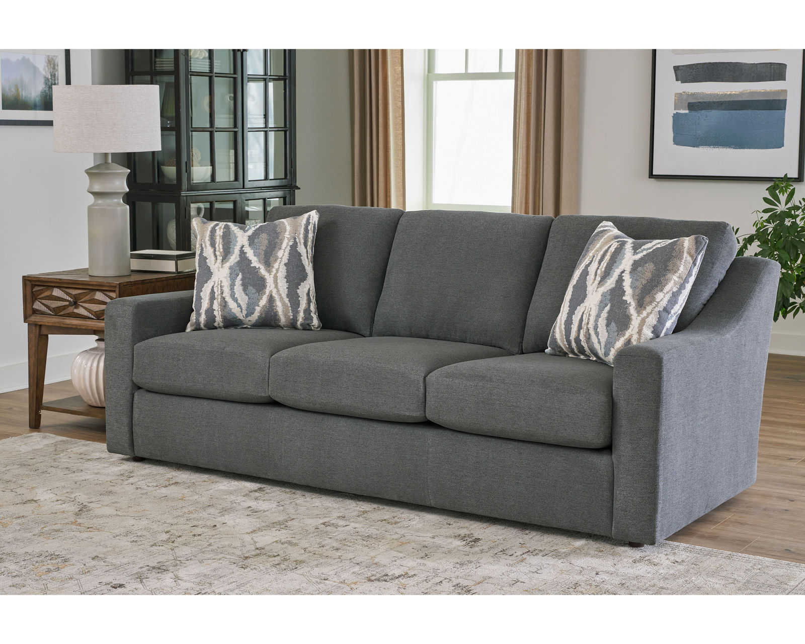 Caverra Stationary Sofa (+139 fabrics) 83.5" - Image 4