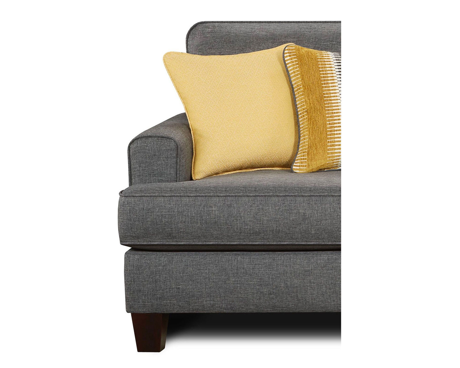 Maxwell Gray 4 Piece Living Room (Includes sofa, 2 chairs and ottoman) - Image 5