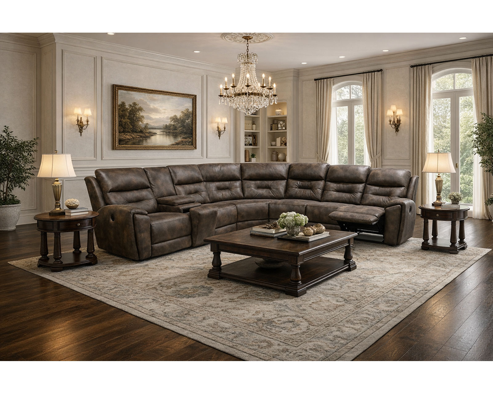 Andrea EZ3600 Reclining Sectional (100 Standard and Performance Fabrics) - Image 8